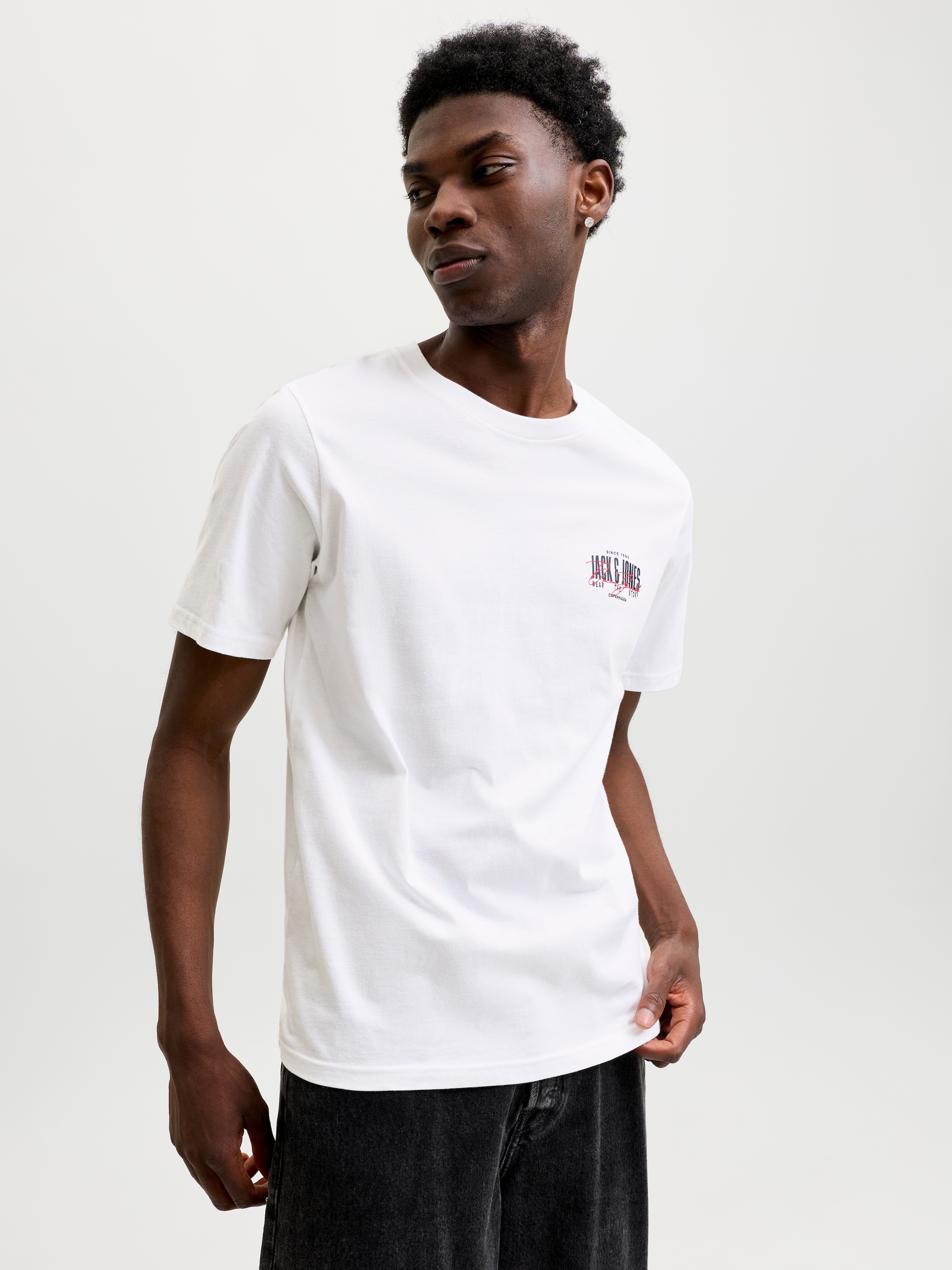 Jack & Jones »JJAERO TEE SS CREW NECK« Baumwolle, regular fit