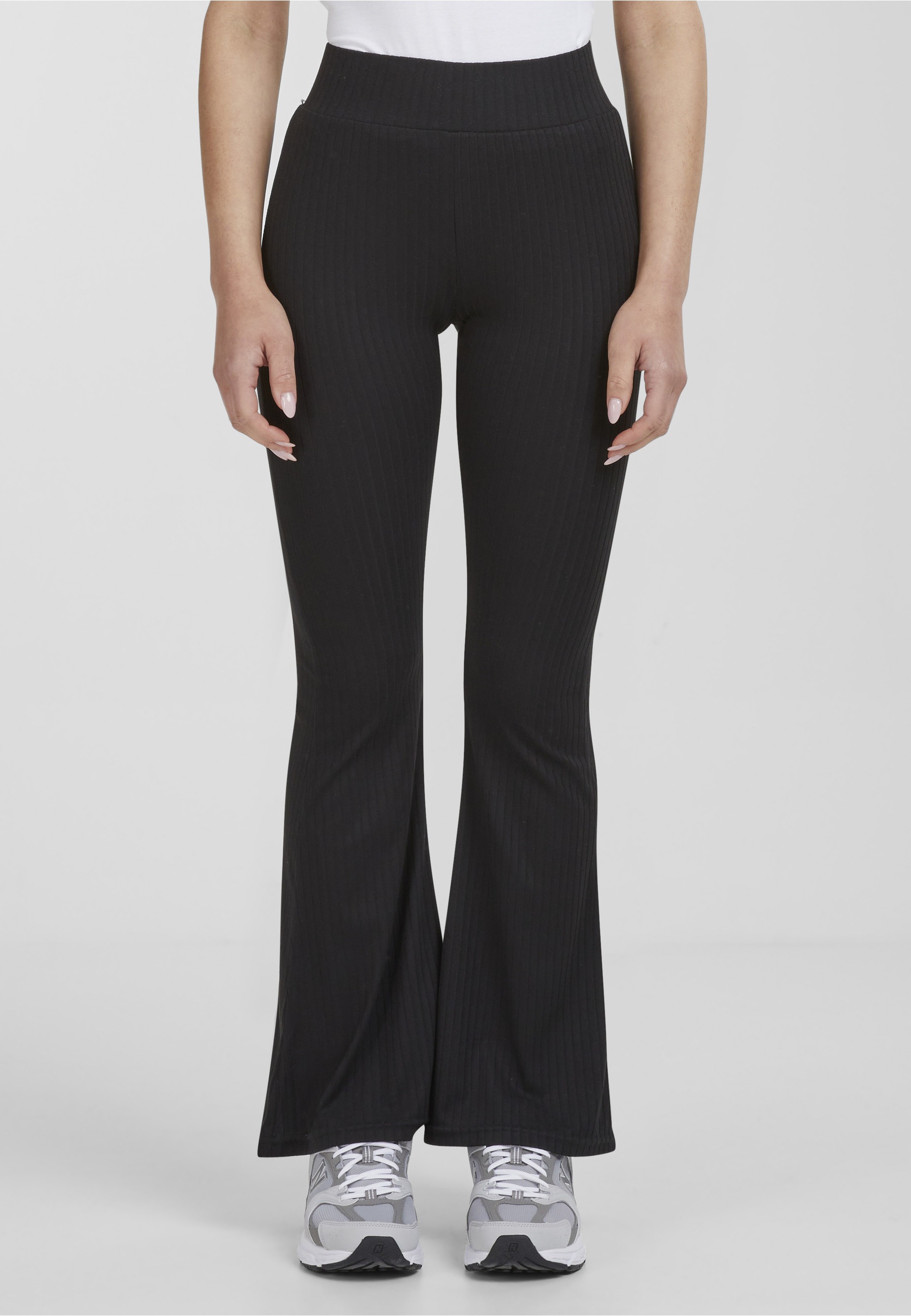 URBAN CLASSICS Leggings »Urban Classics Damen Ladies High Waist Rib Flared Leggings«