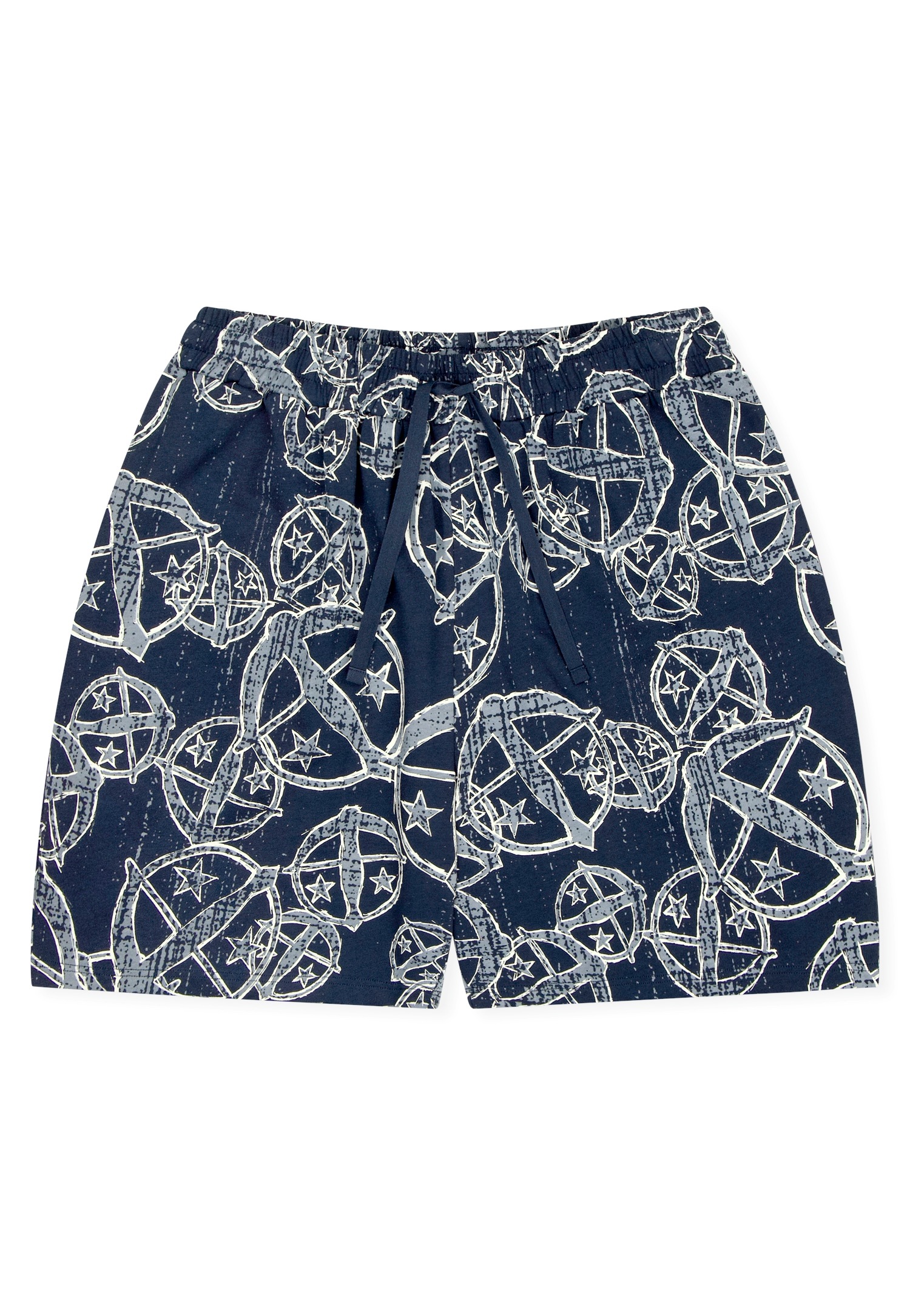 Schiesser Pyjamashorts "SCHIESSER 150 YEARS", seitliche Taschen, Allover-Dr günstig online kaufen