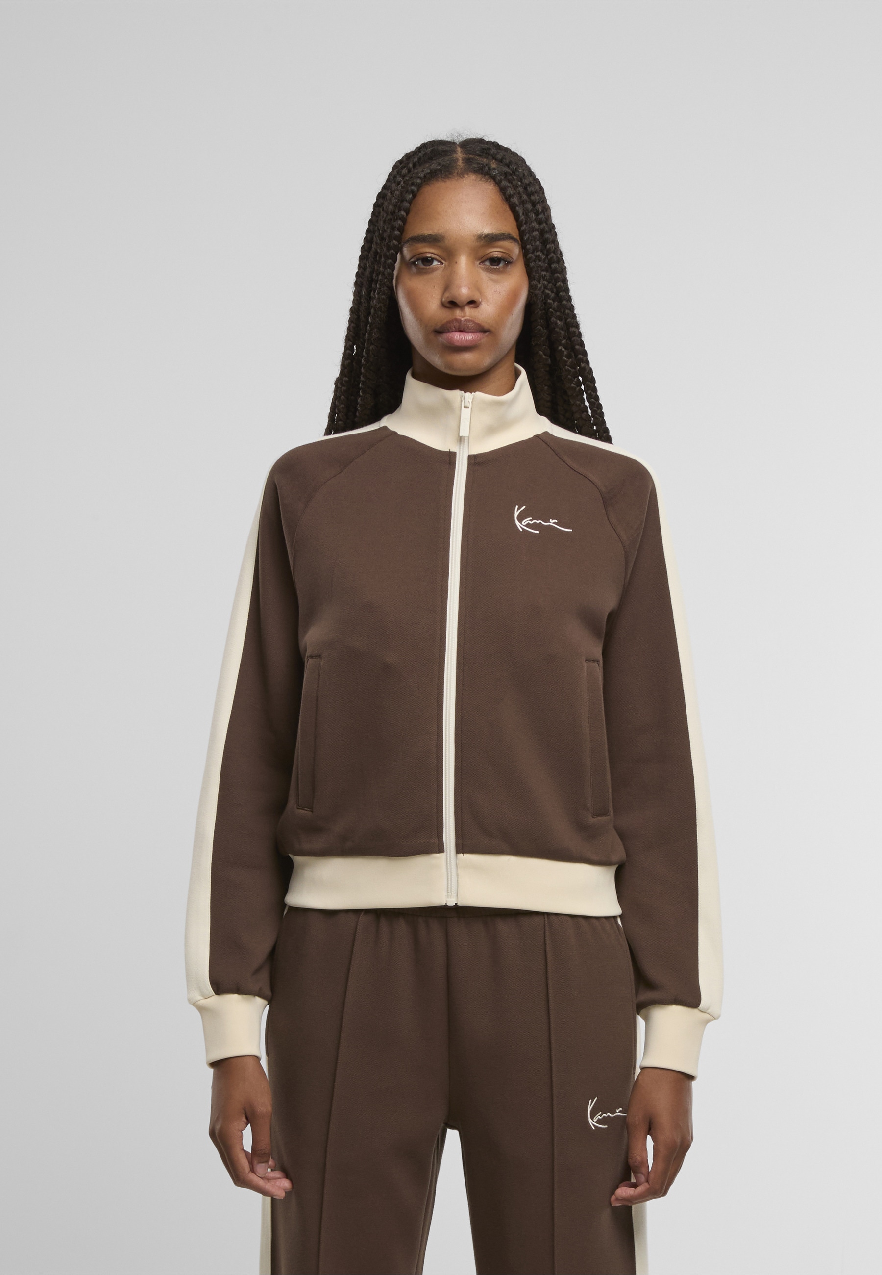 Karl Kani Outdoorjacke »Karl Kani Signature Sidestripe Trackjacket« 1 Stk. tlg. ohne Kapuze