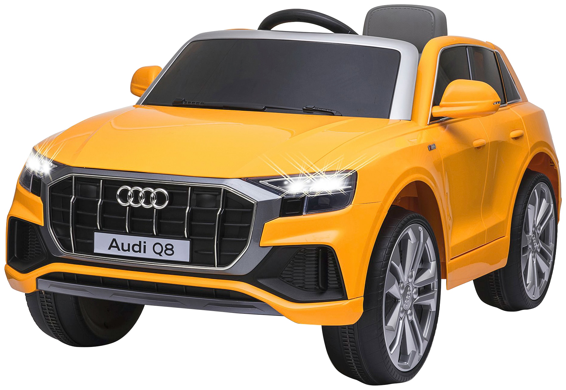 JAMARA Kinder Elektro-Kinderauto "Ride-on Audi Q8", gelb, B:66cm H:55cm T:108cm, Elektro-Kinderfahrzeuge