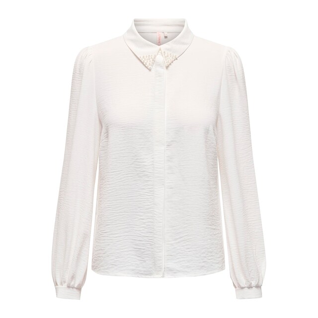 ONLY Hemdbluse »ONLMETTE PEARL LS SHIRT WVN« bestellen | BAUR