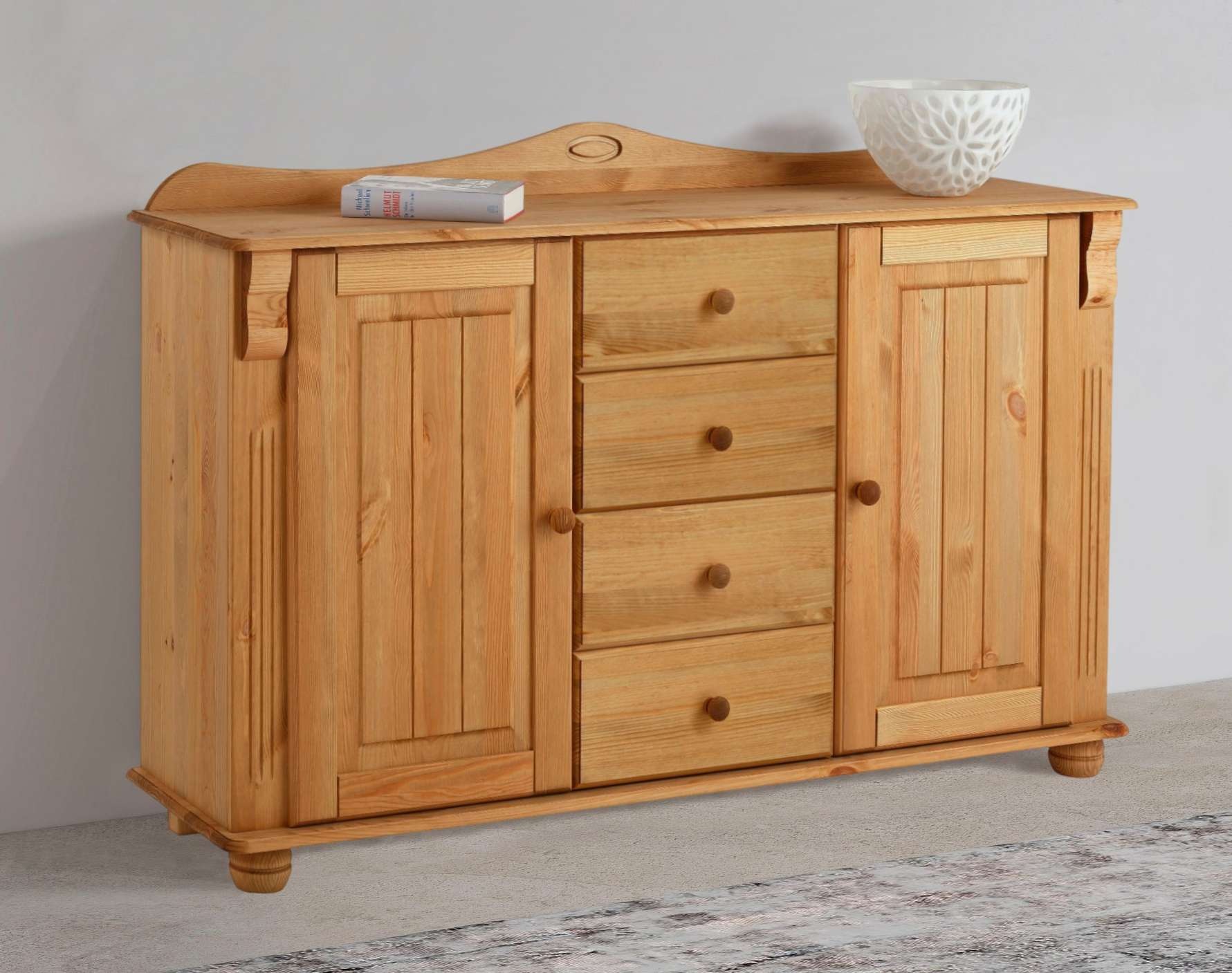 Home affaire Kommode "Sideboard, Anrichte, mit 3 Schubladen, 2 Türen", aus günstig online kaufen