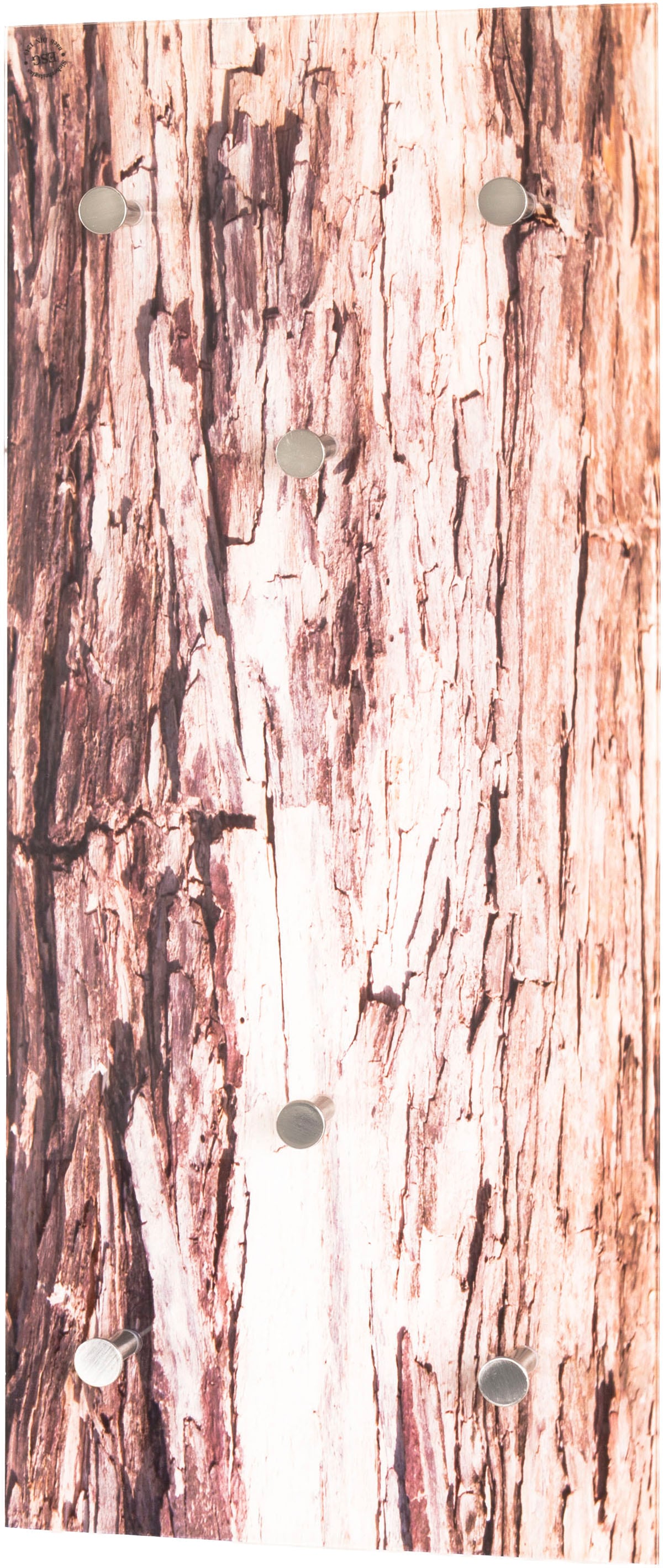 HAKU "Flurgarderobe, Garderobe, Garderobenhaken, Garderobenleiste," rechteckig - aus Glas Braun - B/T/H 30/5/70 cm