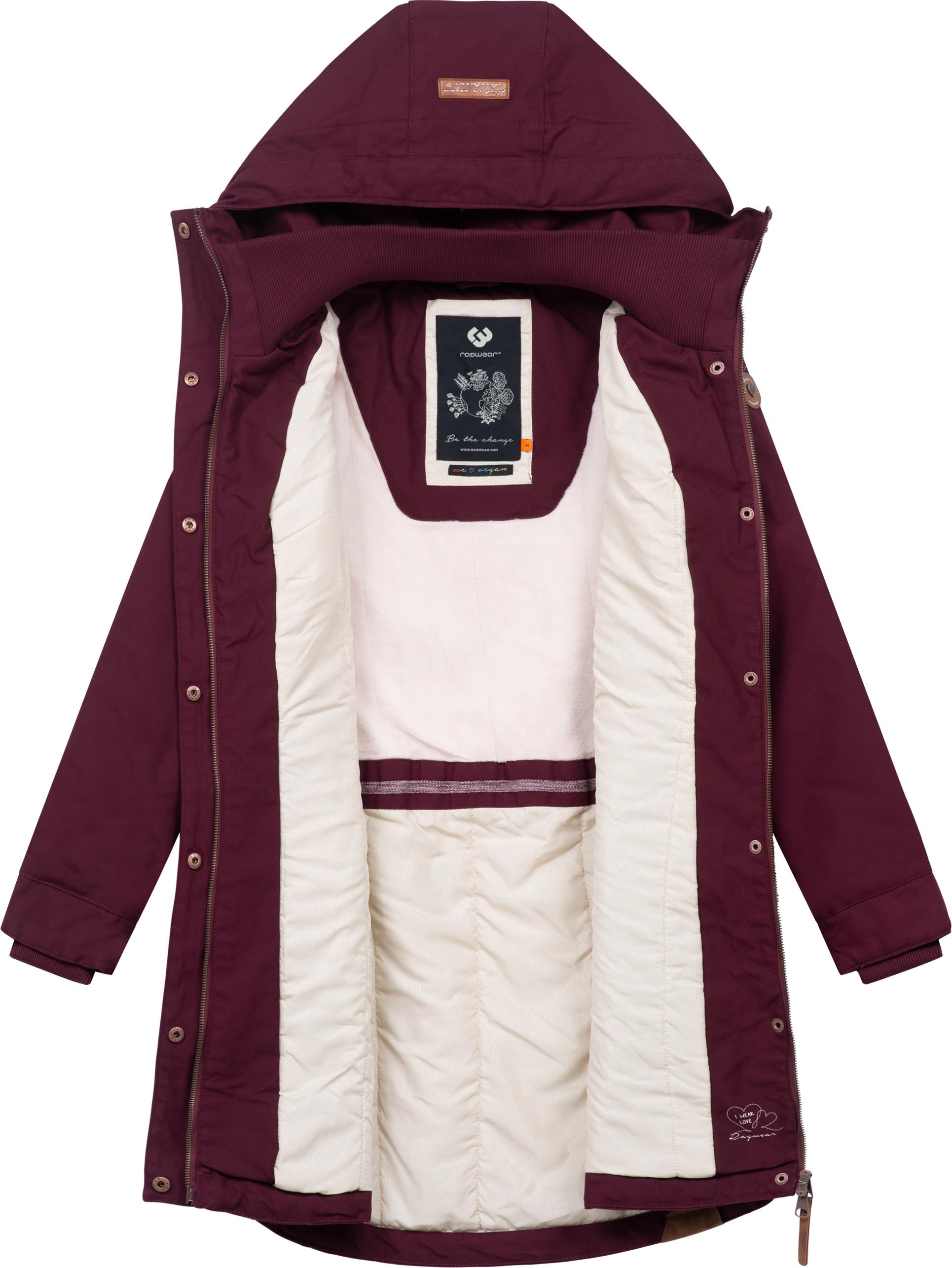 Ragwear Wintermantel »Jannisa«, stylischer Damen Winterparka mit Kapuze