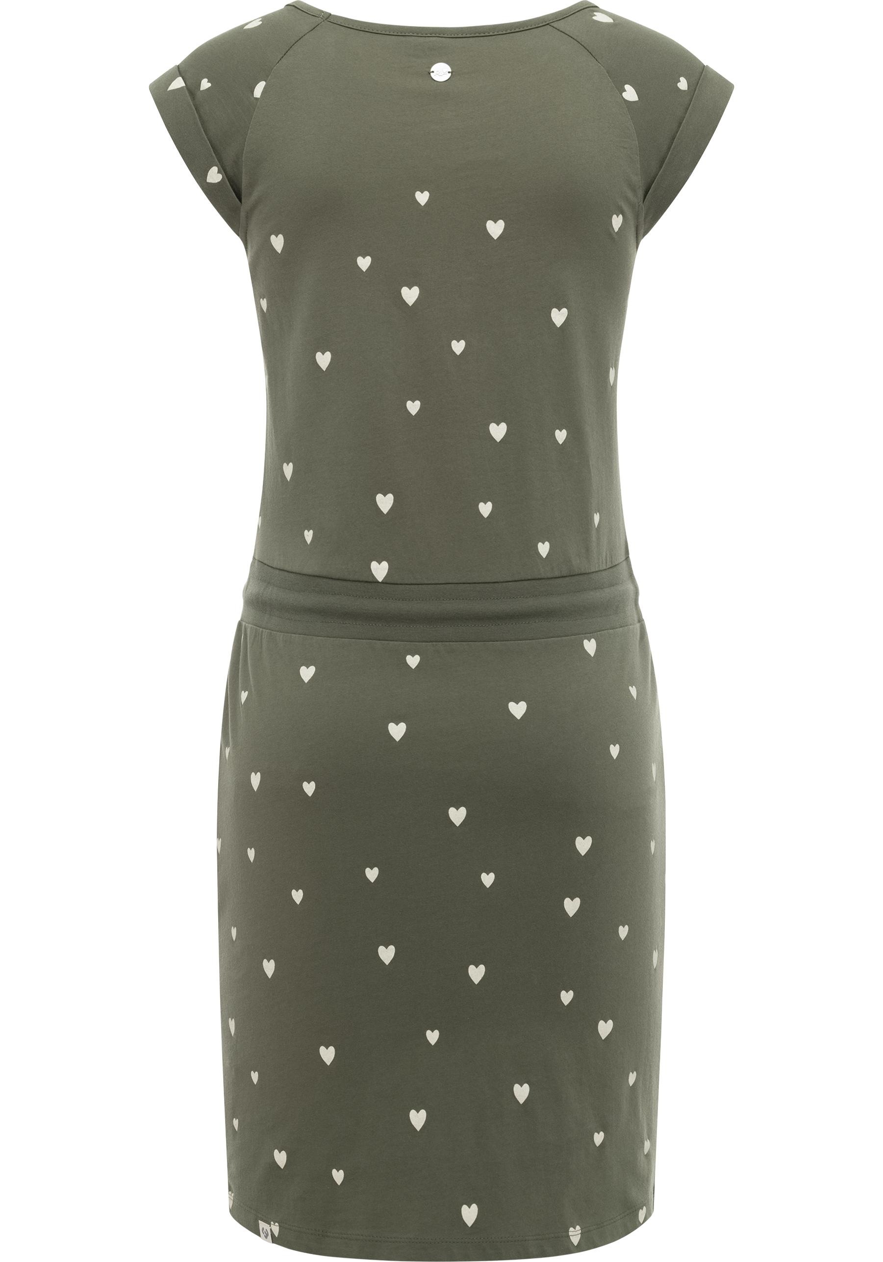 Thumbnail - Ragwear Sommerkleid "Penelope Hearts YOUMODO" Außentaschen  Eingrifftaschen leichtes Baumwoll Kleid mit verspieltem Prin...