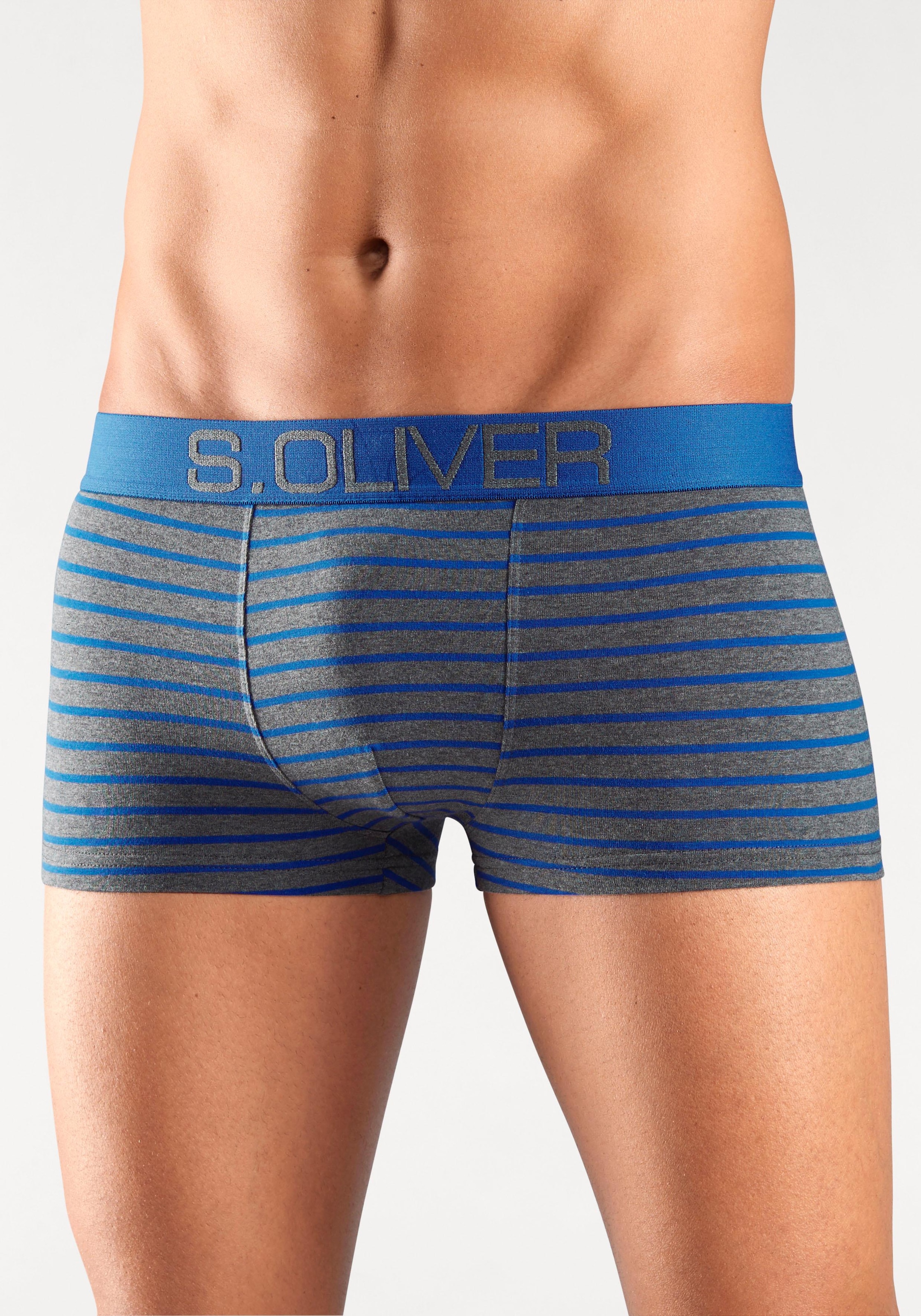 s.Oliver Boxer »Boxershorts für Herren«, (Packung, 4 St.), in Hipster-Form aus Baumwoll-Mix