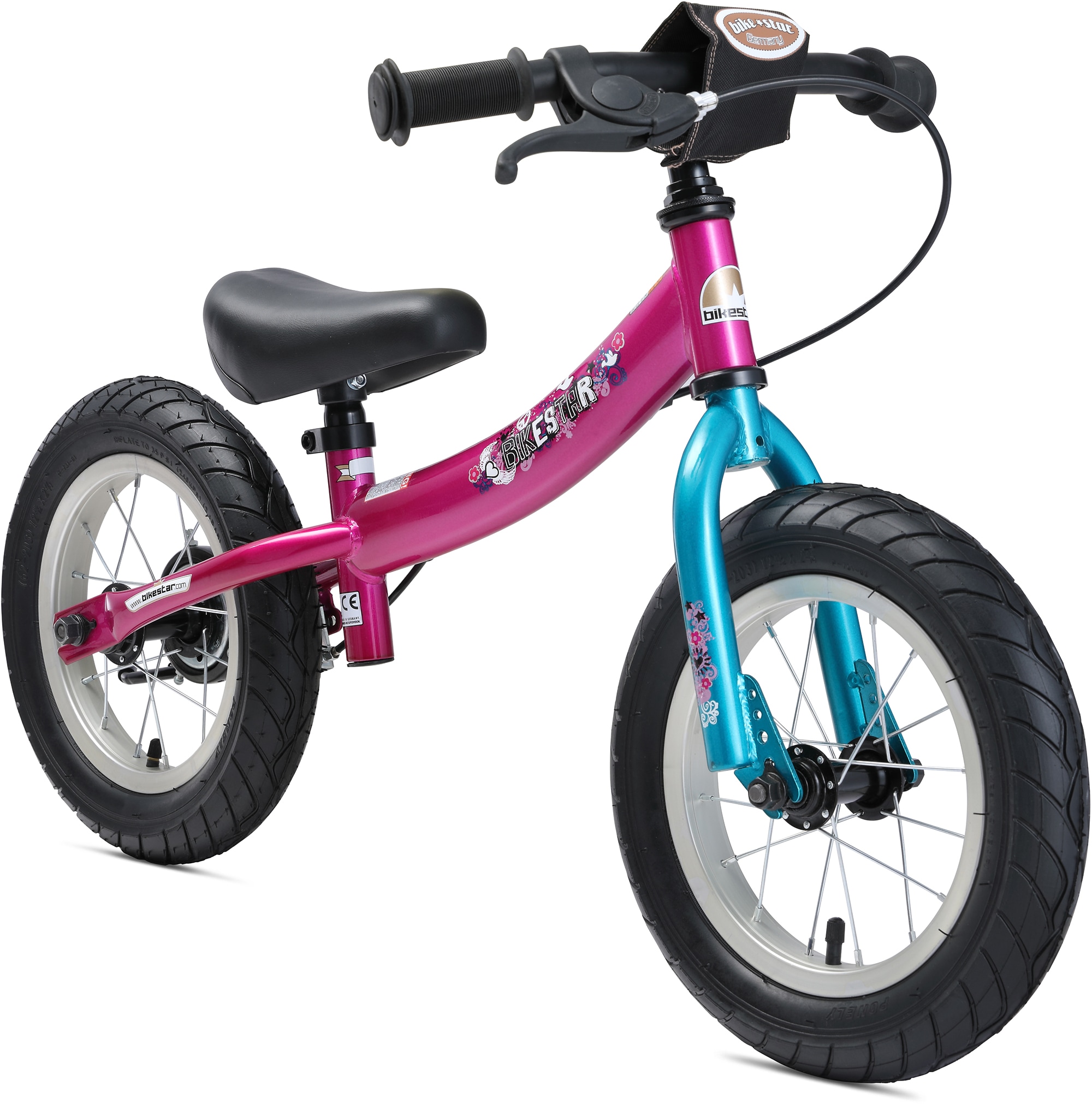Laufrad BIKESTAR Kinderlaufrad Sport ab 3 Jahre mit Bremse, 12 Zoll