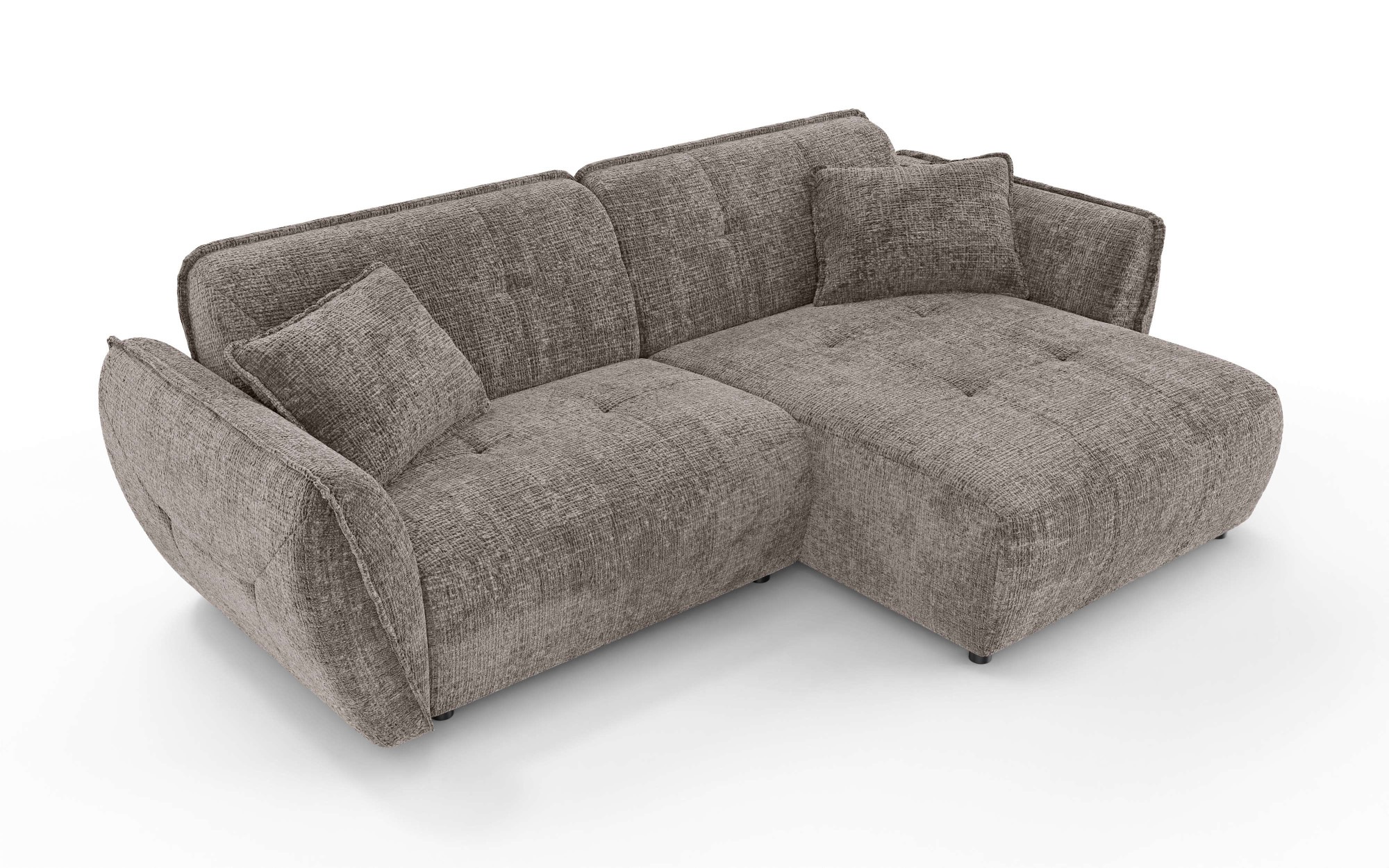 Home affaire Ecksofa "MIRELDA L-Form mit Steppungen, Recamiere rechts/links günstig online kaufen