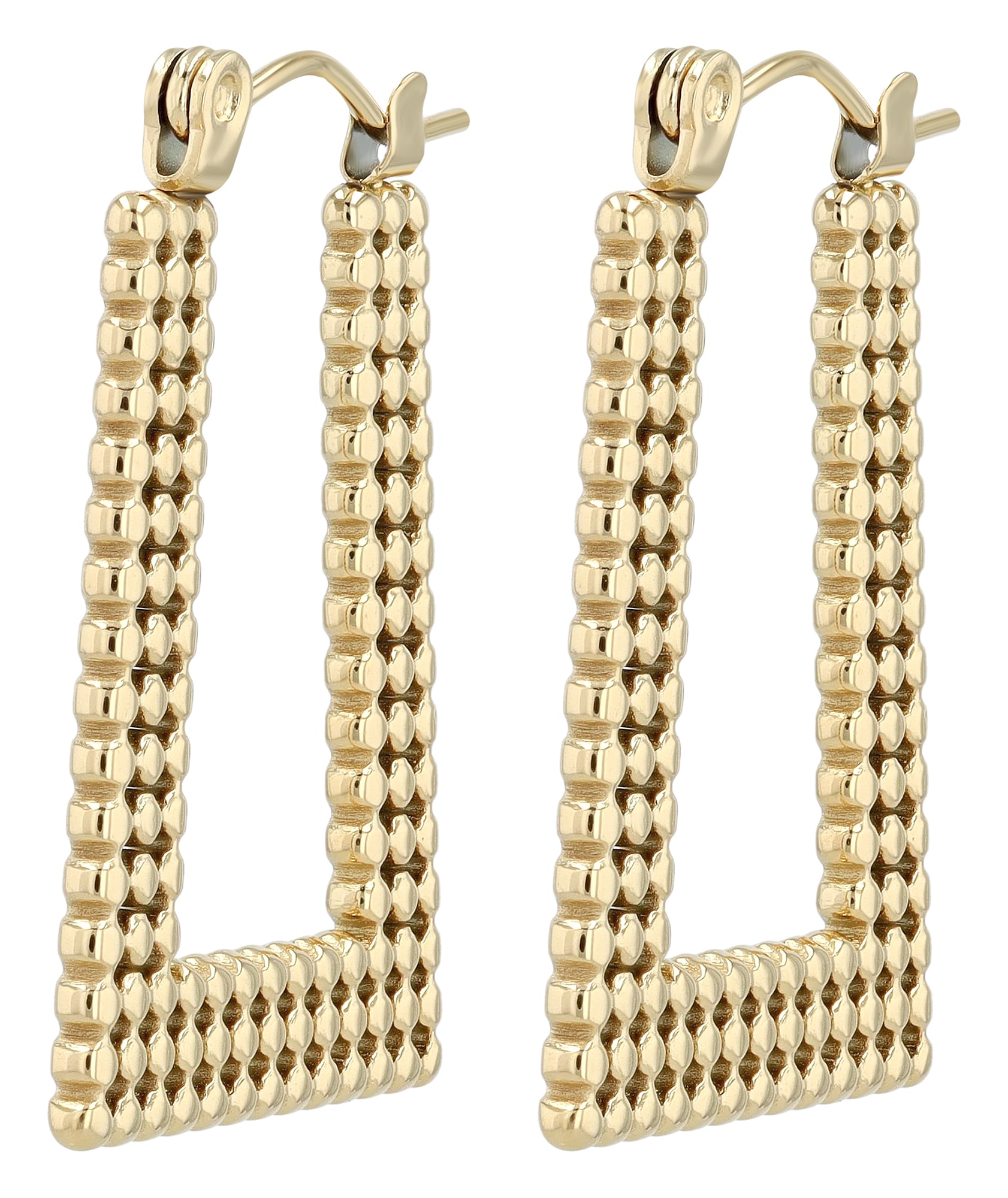 Adelia´s Paar Creolen »Damen Ohrringe – Creole aus Edelstahl« Schöne Geschenkidee zum Jubiläum