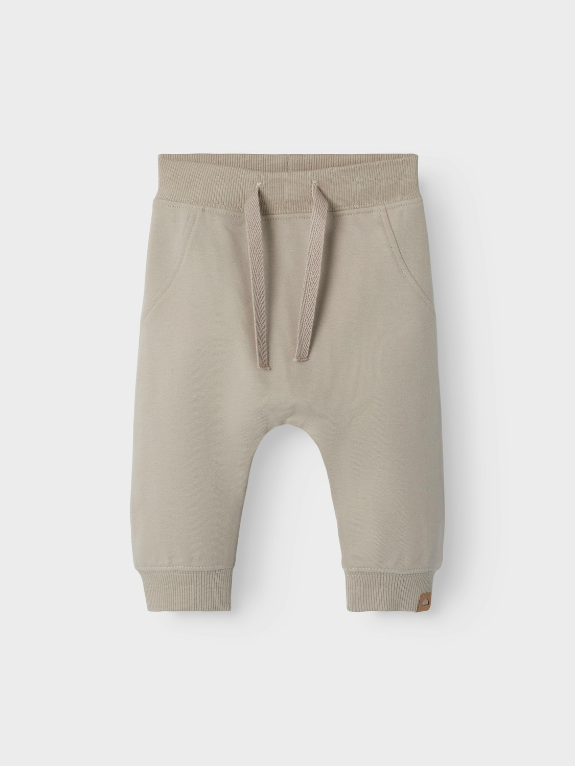 NAME IT Mädchen Sweathose "NBNTAKKI für Mädchen und Jungen mit Kordelzug", Gr. 74, beige, Sweatware, Obermaterial: 95% Baumwolle, 5% Elasthan,