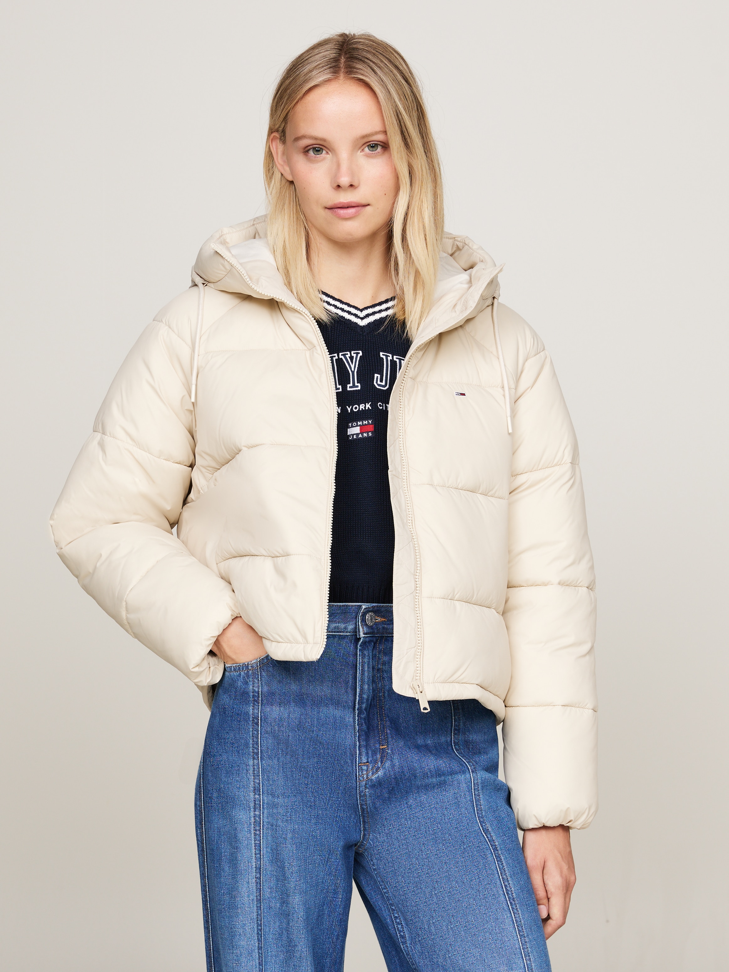 Steppjacke »TJW ASPEN PUFFER EXT«, mit Kapuze, mit Logostickerei