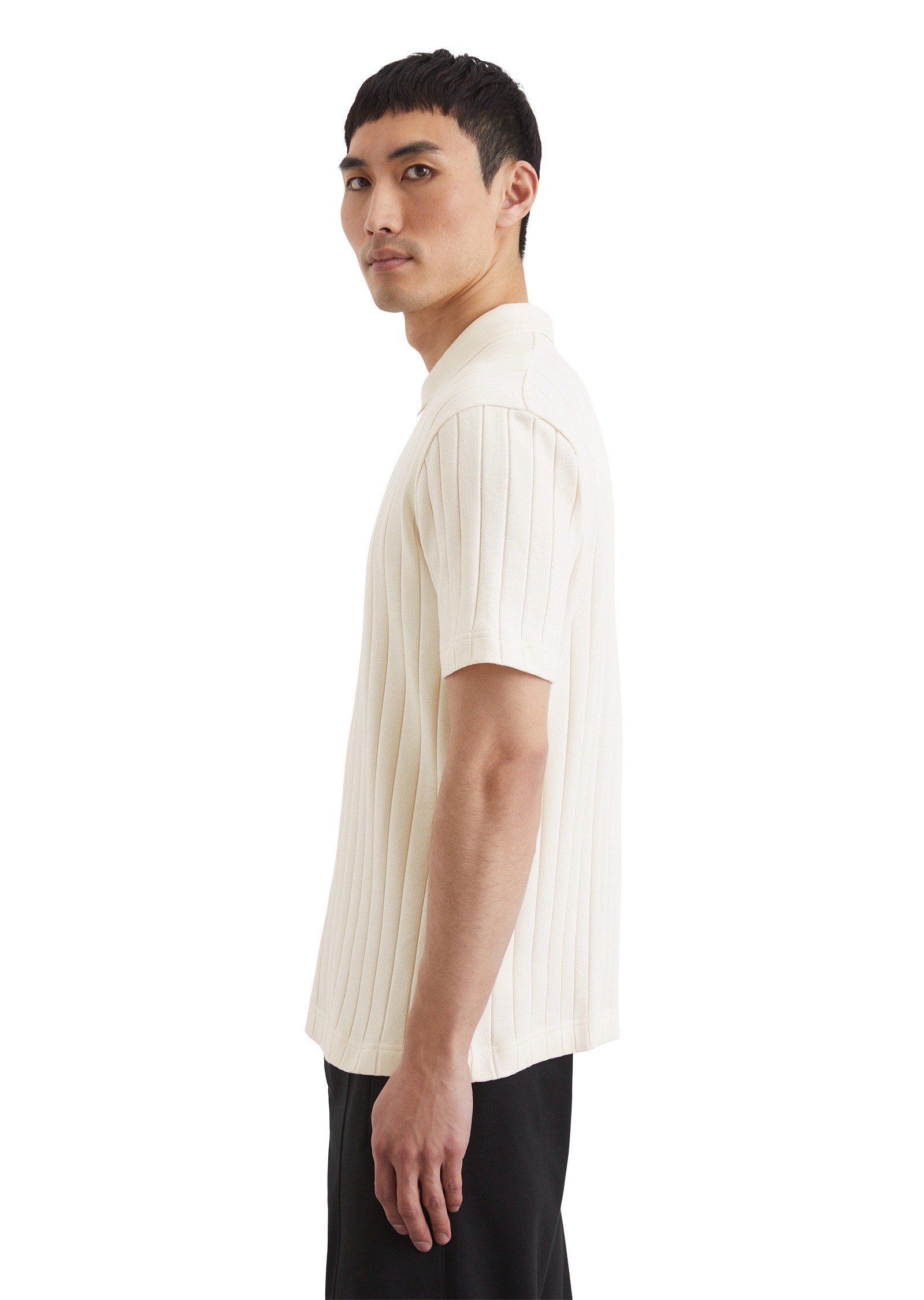 Marc O'Polo Poloshirt »mit breiter Rippstruktur«
