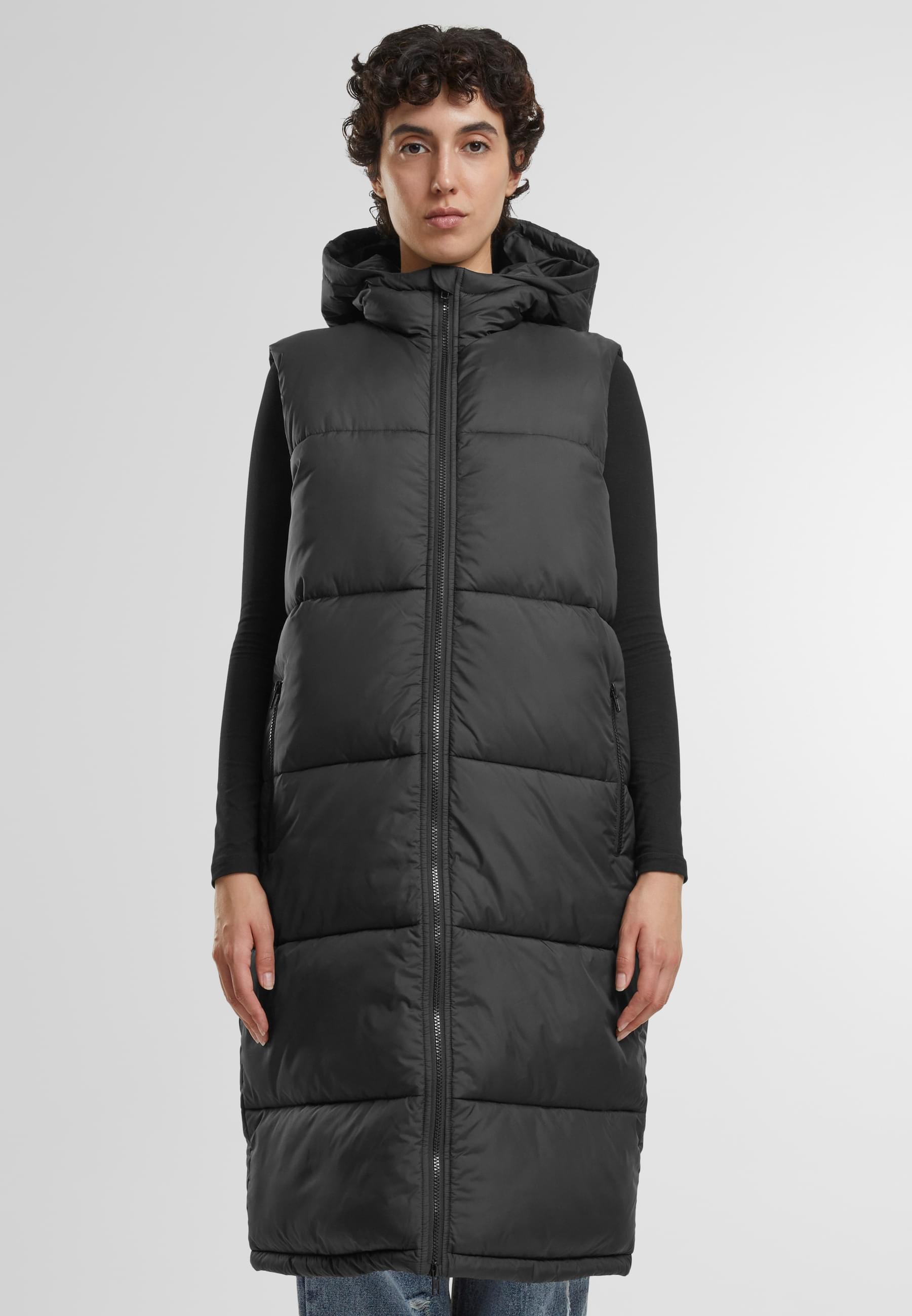 URBAN CLASSICS Steppweste »Urban Classics Ladies Long Hooded Puffer Vest«