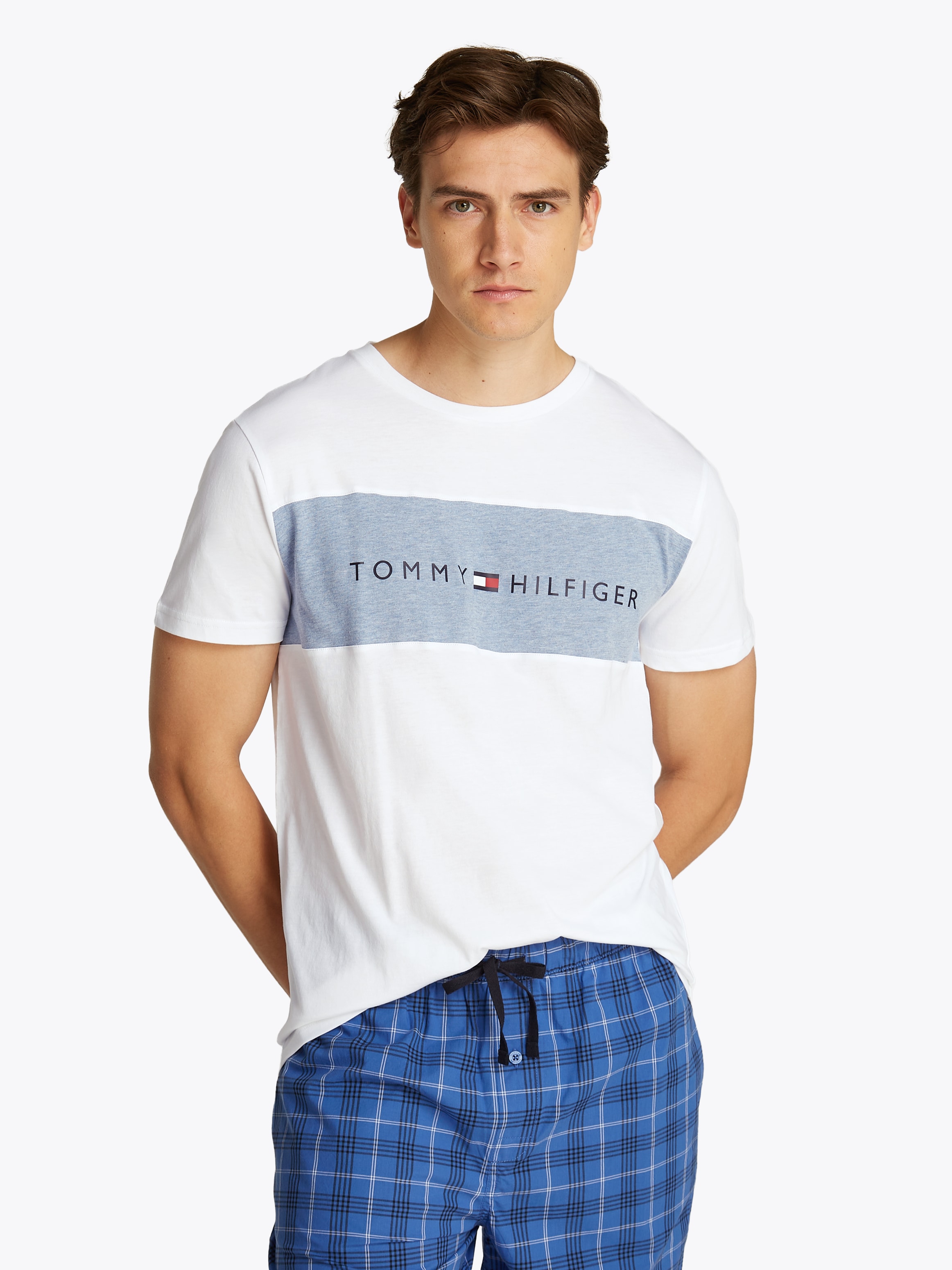 Tommy Hilfiger Underwear T-Shirt "SS T-SHIRT BLOCK LOGO", mit Farbeinsatz, günstig online kaufen