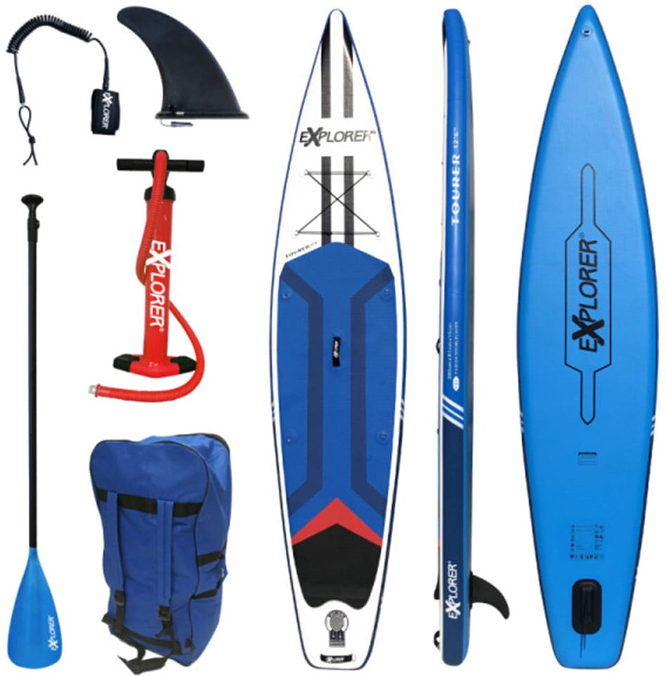 EXPLORER Inflatable SUP-Board »Tourer«, (6 tlg., mit Paddel, Pumpe und Transportrucksack)