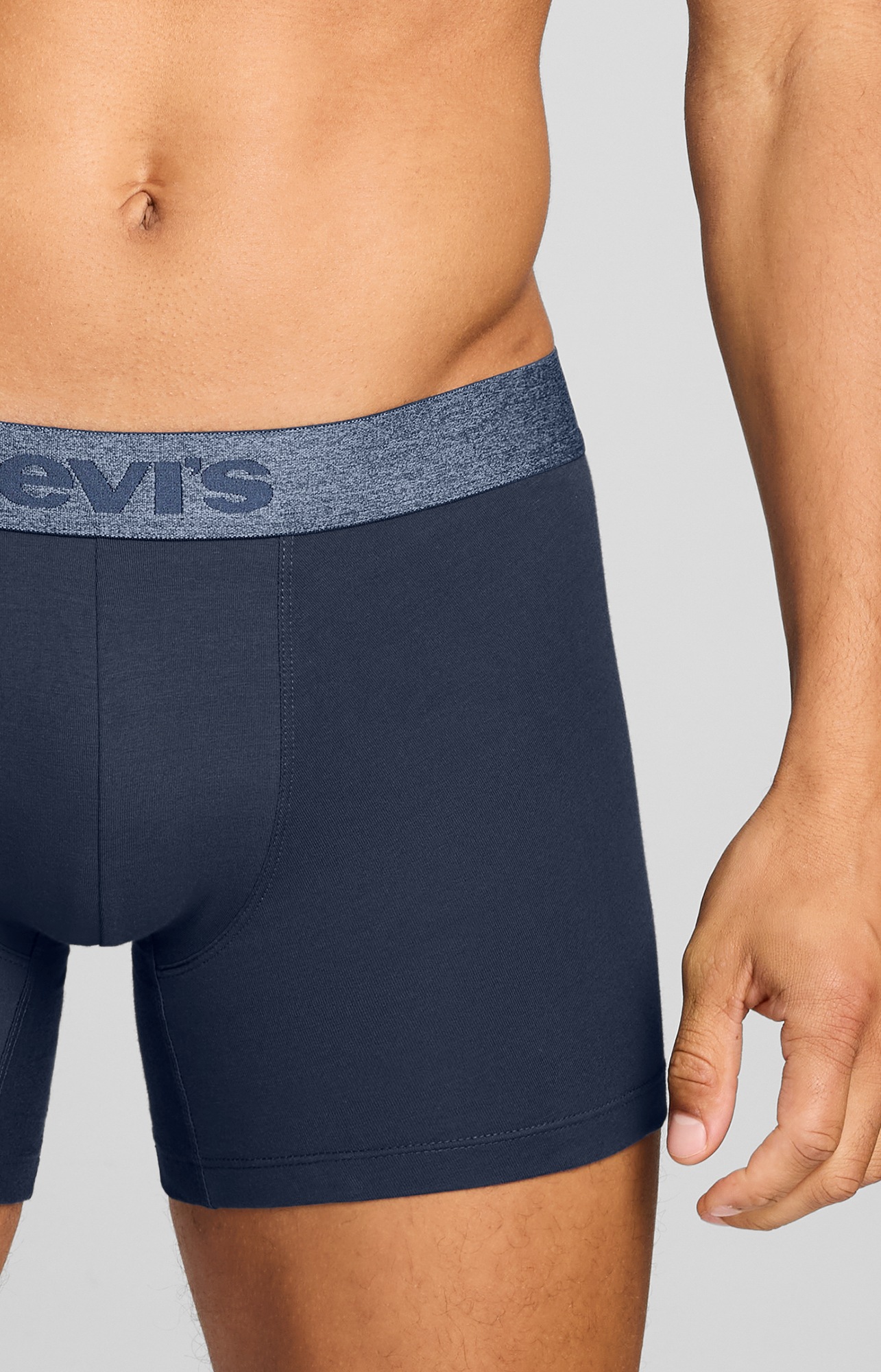 Levi's® Boxer »LEVIS MEN MEL WB BOXER BRIEF« ohne Eingriff, tonaler Logobund, elastisch, Cotton-Mix