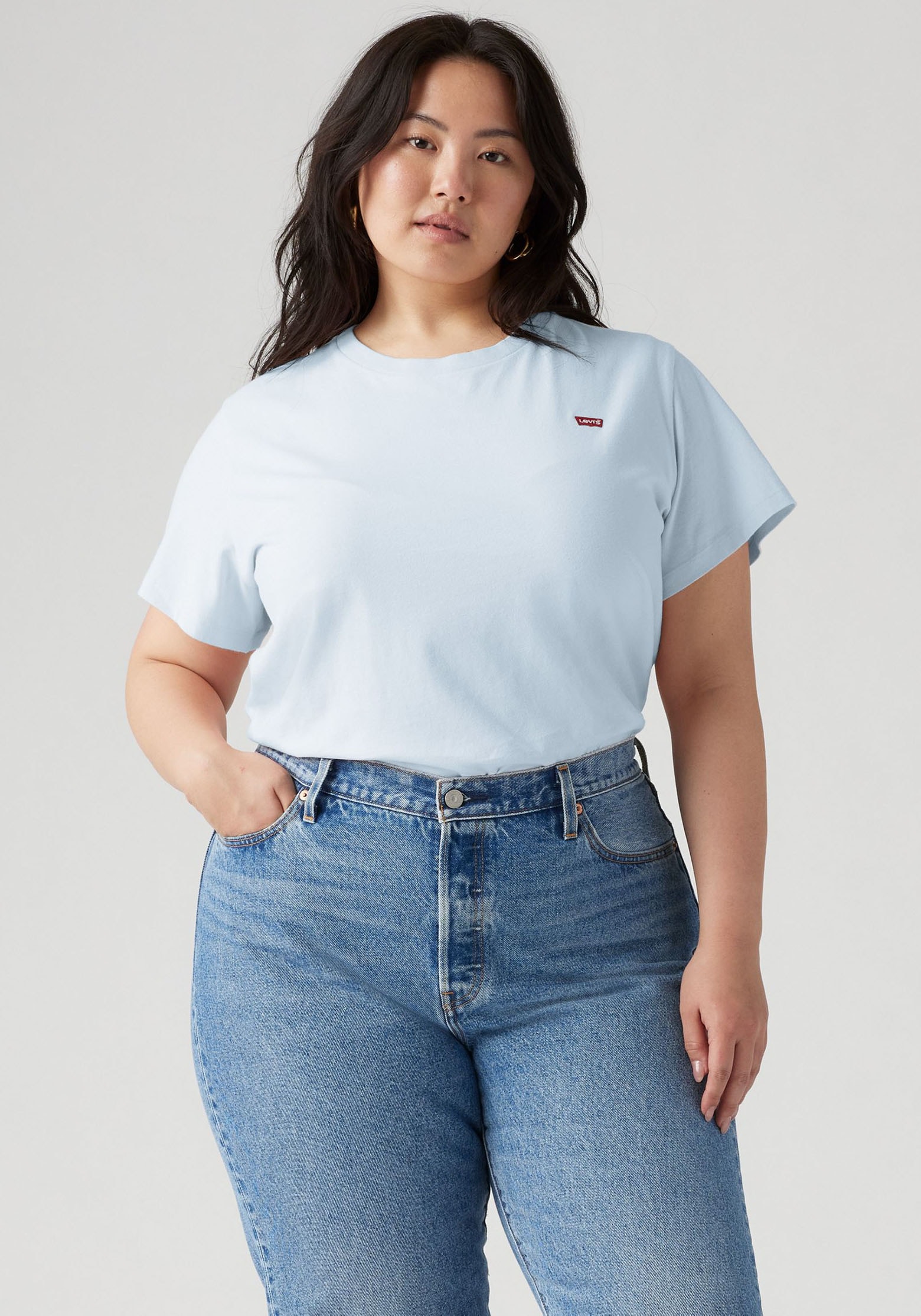 Levis Plus T-Shirt "PL THE PERFECT", mit Logo-Stickerei günstig online kaufen