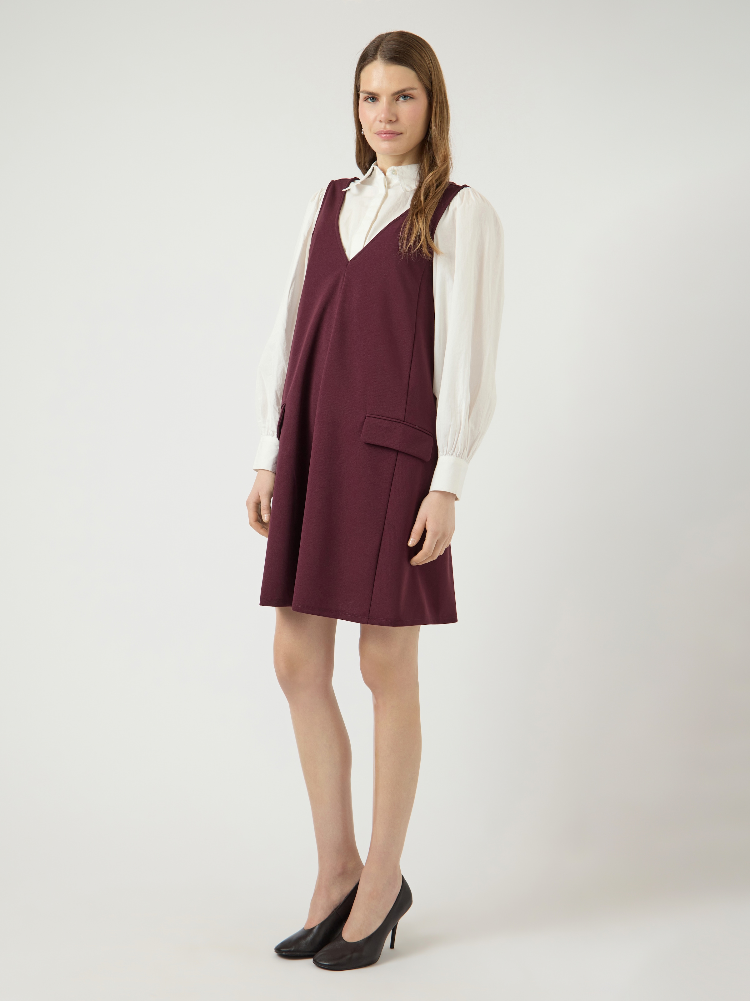 Y.A.S Minikleid "YASMALEA SL WIDE DRESS S. NOOS" Pattentaschen Kunstfaser m günstig online kaufen