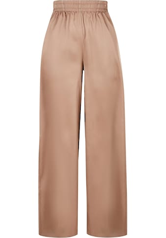 Stoffhose »Damen Ladies Satin Wide Leg Pants«, (1 tlg.)