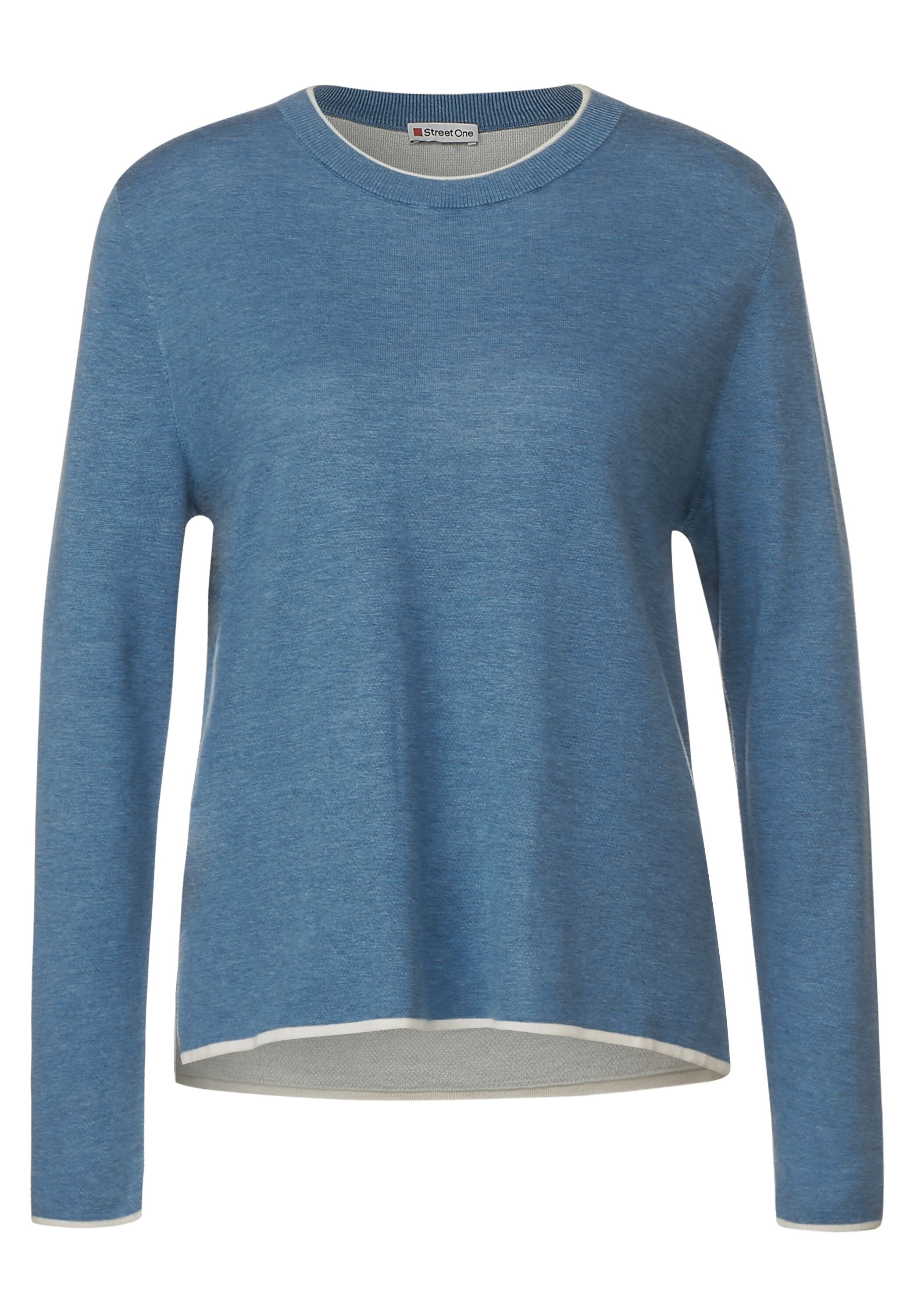 STREET ONE Strickpullover, in Doubleface-Optik