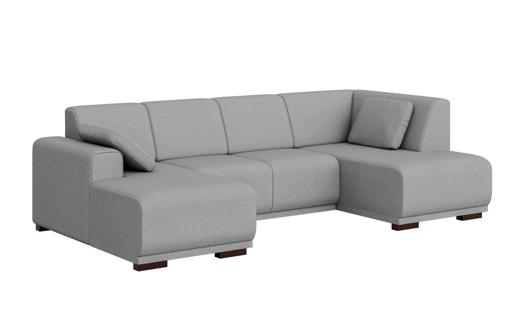 Home affaire Wohnlandschaft »BORNHOLM U-Form mit Recamiere rechts/links, B/T/H: 300/162/85 cm«, U-Form mit Wellenunterfederung, Recamiere rechts oder links bestellbar