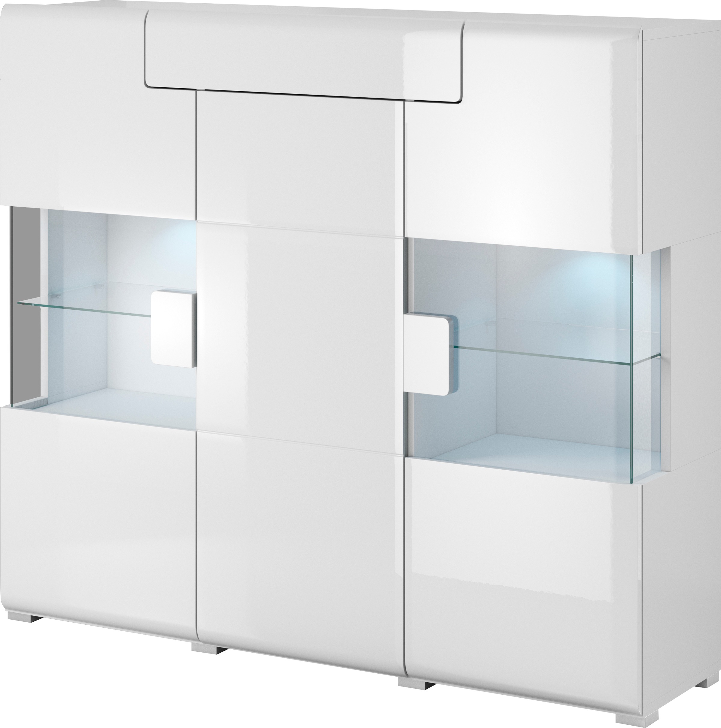 OTTO home Highboard "Toledo,Breite 147,5cm,trendige Hochkommode mit 3Türen günstig online kaufen