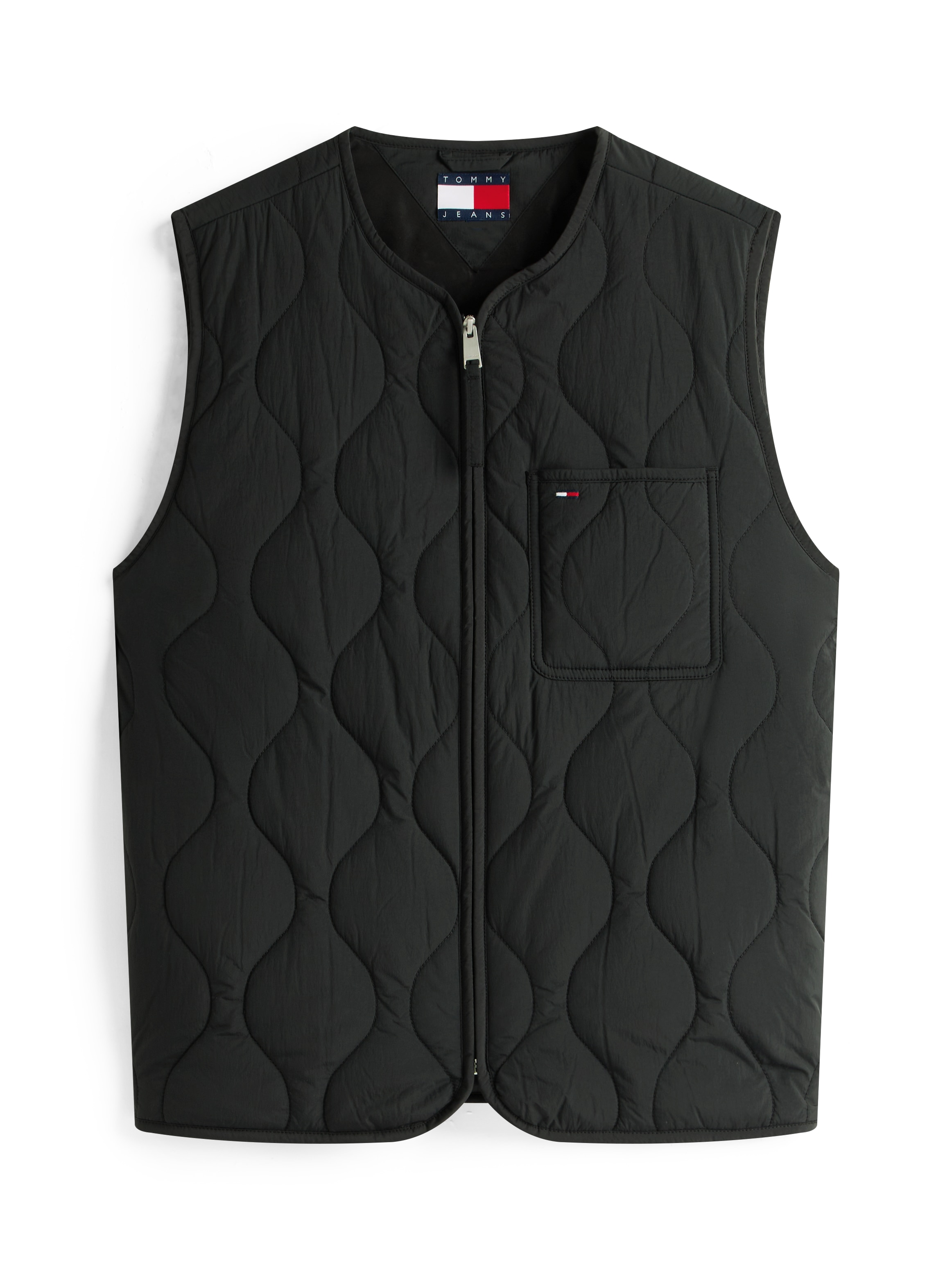 Tommy Jeans Steppweste »TJM QUILTED VEST EXT«, Mit Rundhalsausschnitt
