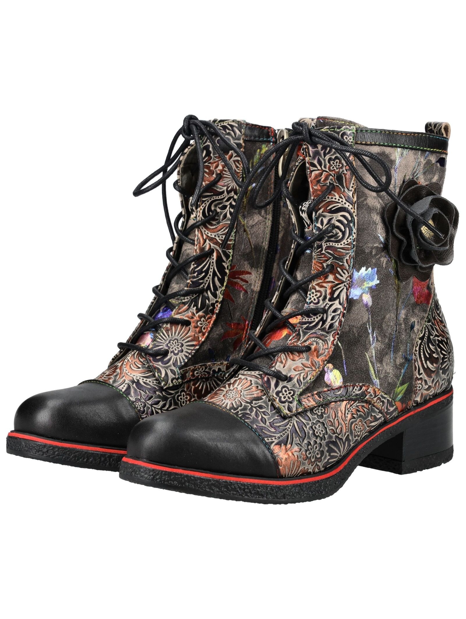 LAURA VITA Schnürstiefelette »LAURA VITA Stiefelette Leder/Textil«