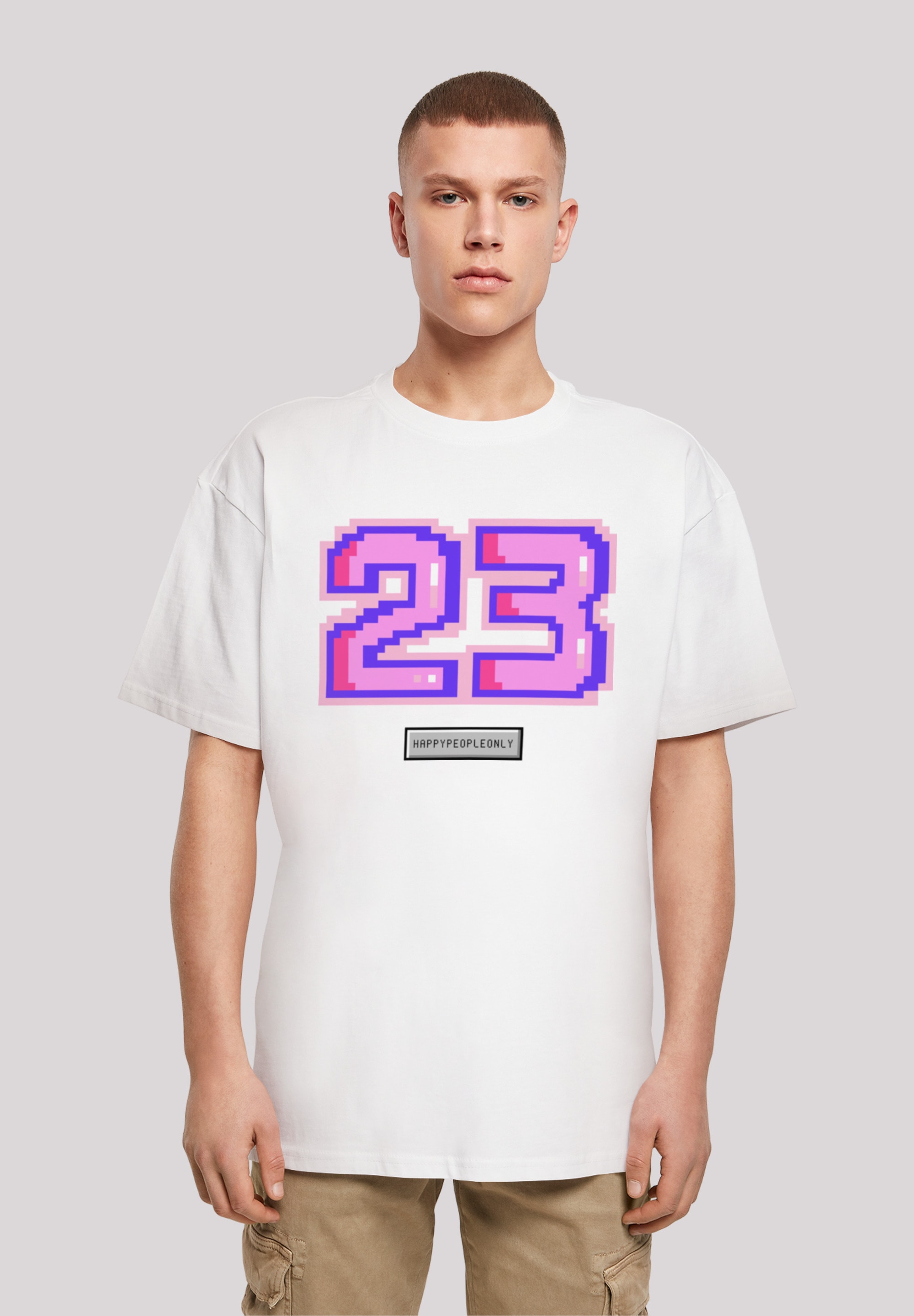 F4NT4STIC T-Shirt "Pixel 23 pink", Print