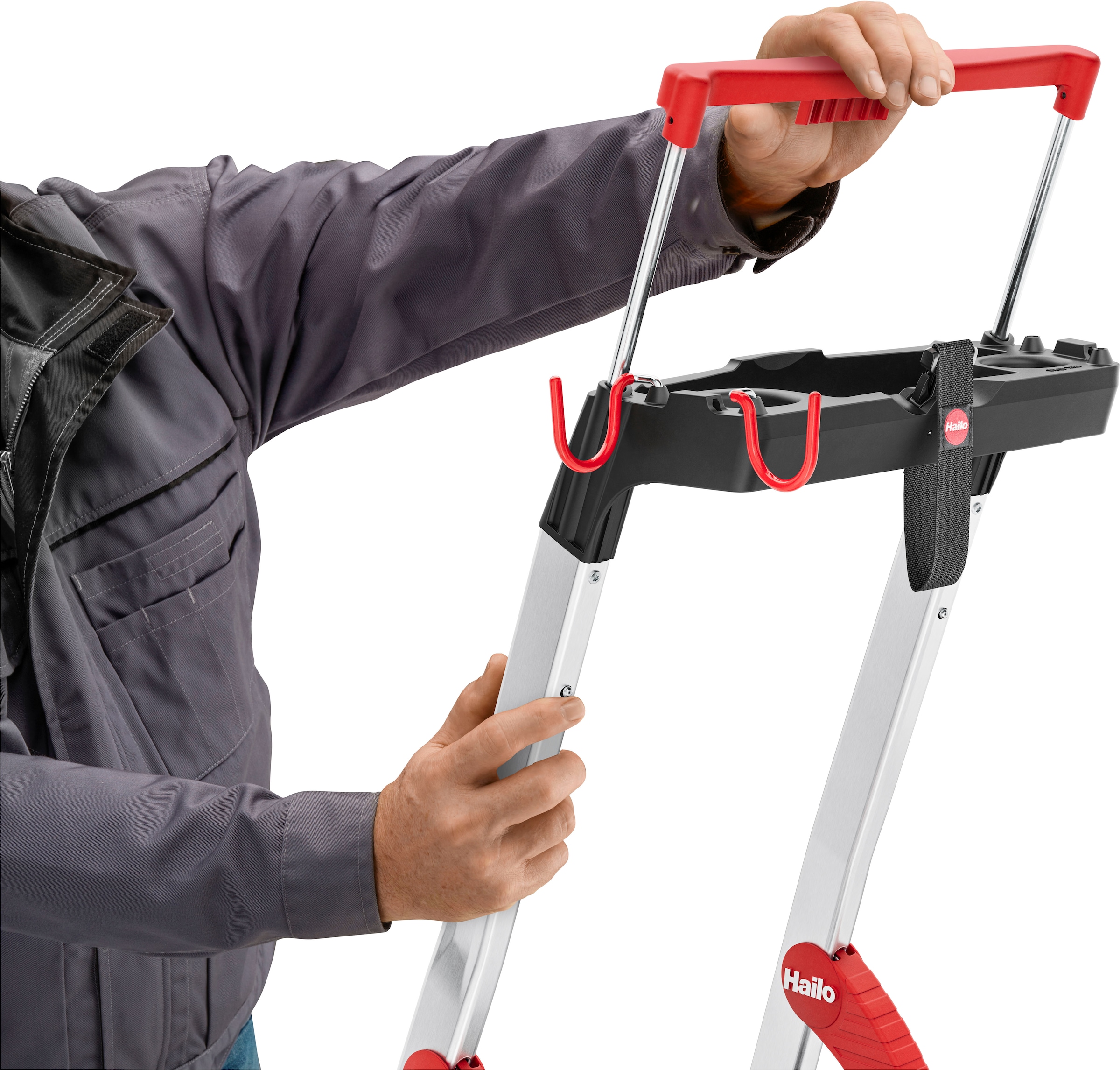 Hailo Stehleiter »L100 TopLine« Alu-Sicherheits-Stehleiter  5 Stufen