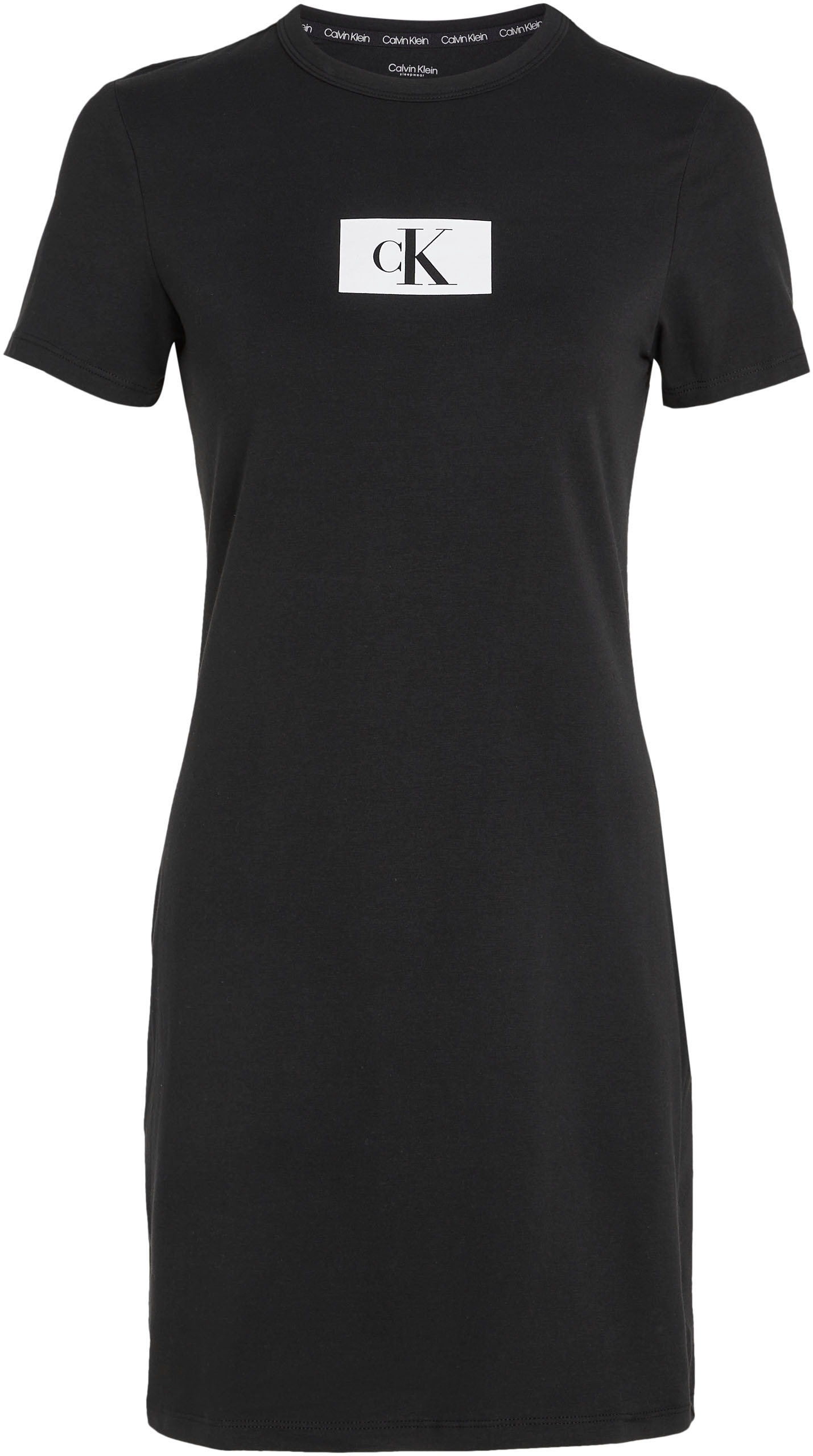 Black Friday Klein Nachthemd NIGHTDRESS«, »S/S Markenlabel mit Calvin Klein Calvin | BAUR
