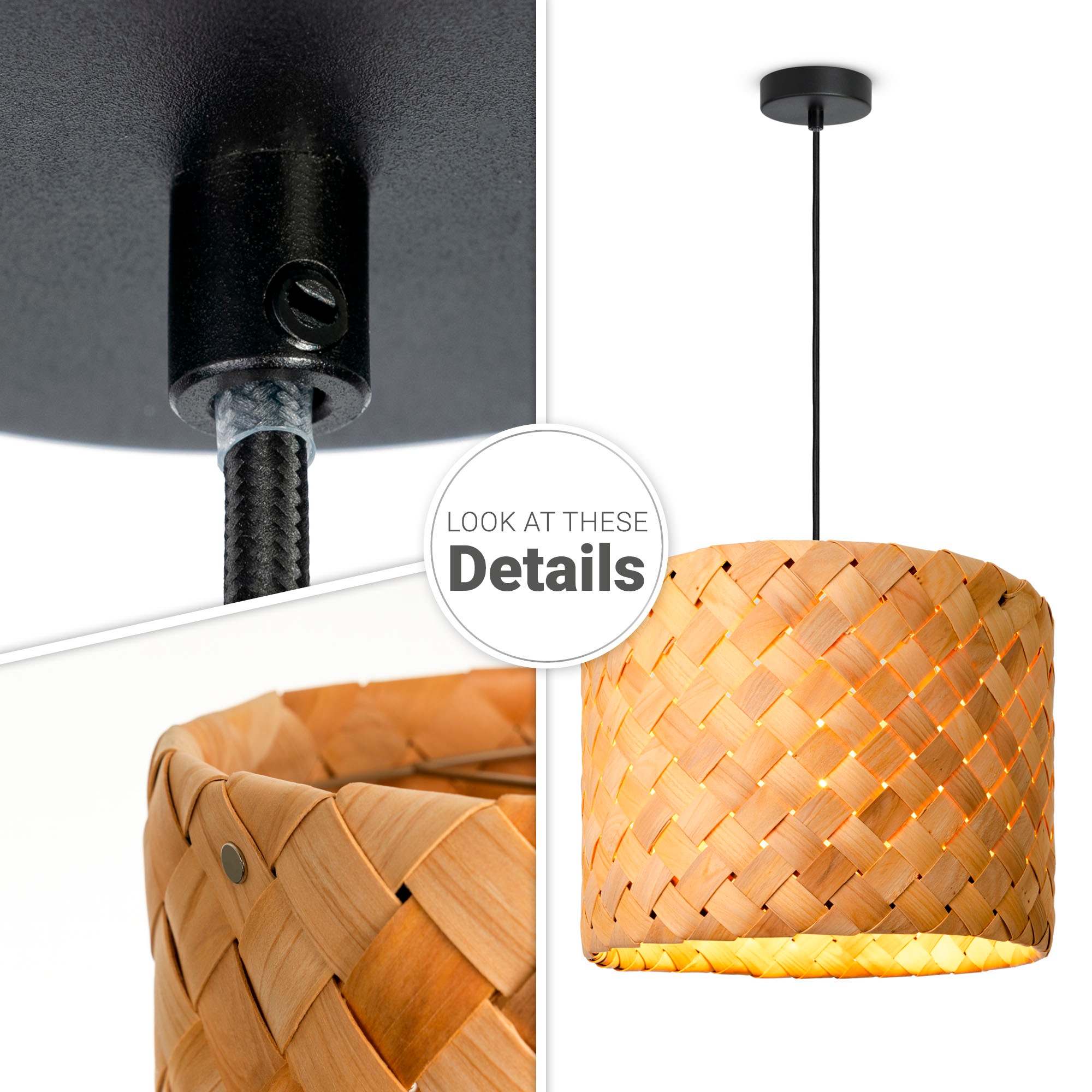 Paco Home Pendelleuchte »HUGO PD1«, 1 flammig, Leuchtmittel E27 | ohne Leuchtmittel