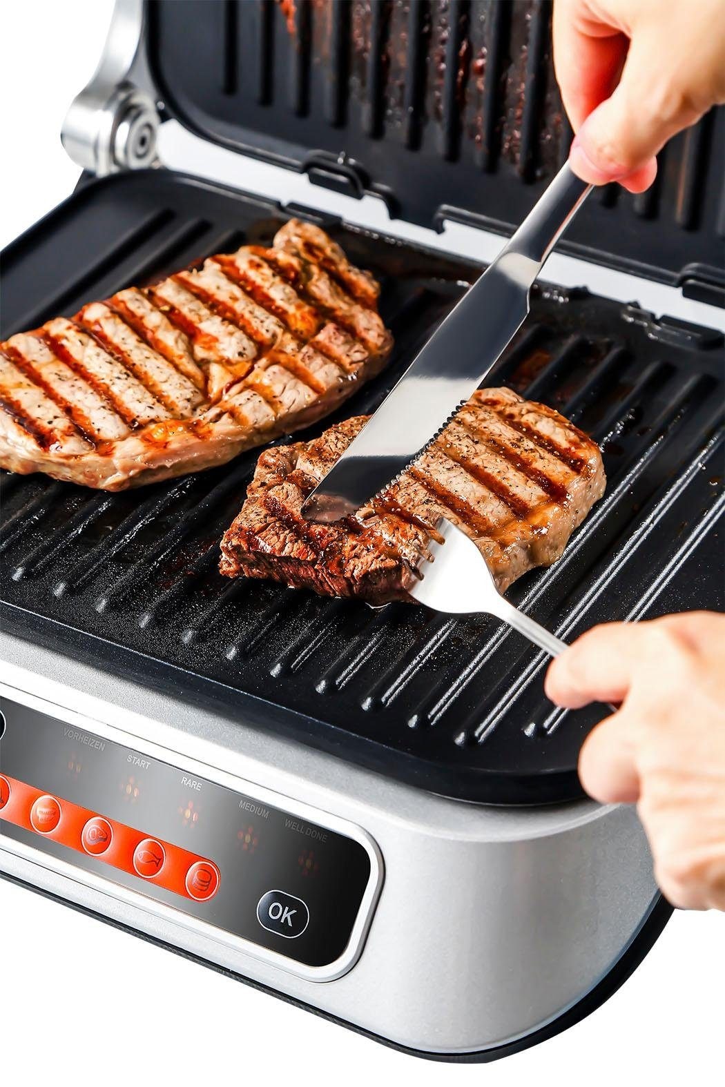 Hanseatic Kontaktgrill »83347967«, 2100 W, 7 voreingestellte Grillprogrammen, Lichtindikator