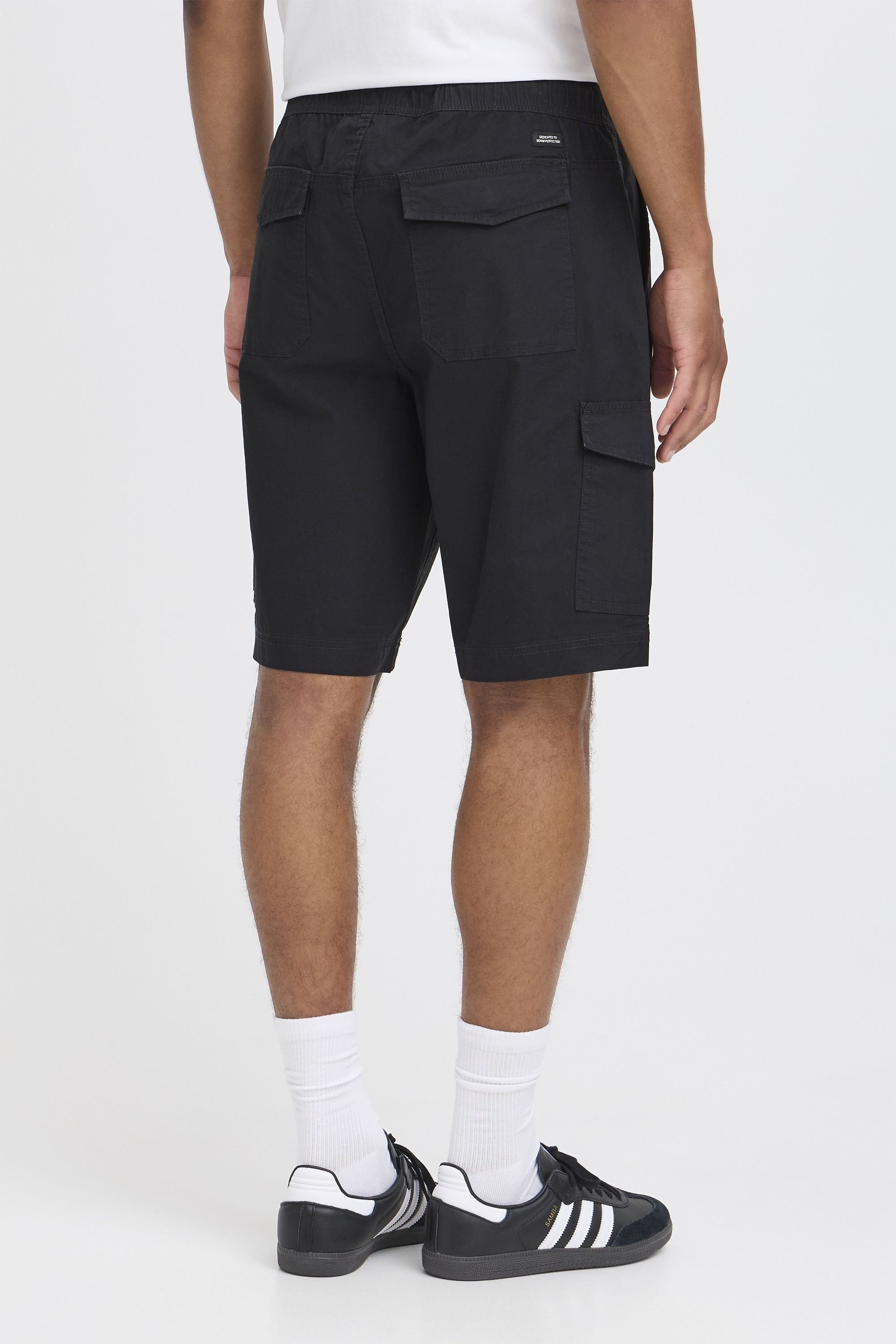 Cargoshorts BLEND "BHTinal", Herren, Gr. XL, US-Größen, schwarz, Web, 98% Baumwolle, 2% Elasthan, unifarben, normal kurz, Hosen, Lässige Cargo-Shorts mit Taschen 6