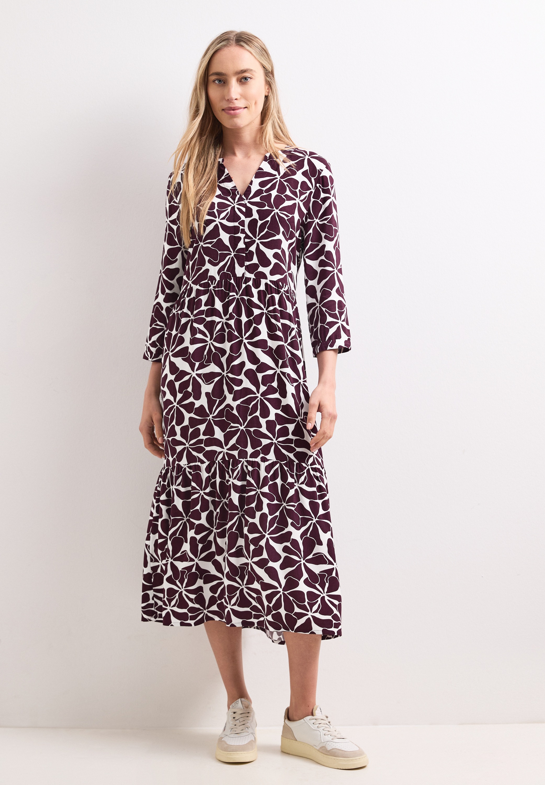 STREET ONE Midikleid Ohne Taschen aus Viskose