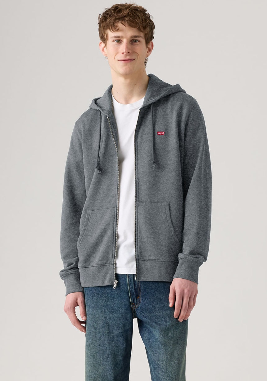 Levi's® Kapuzensweatjacke »NEW ORIGINAL ZIP UP« mit Logo-Stickerei und Kängurutasche