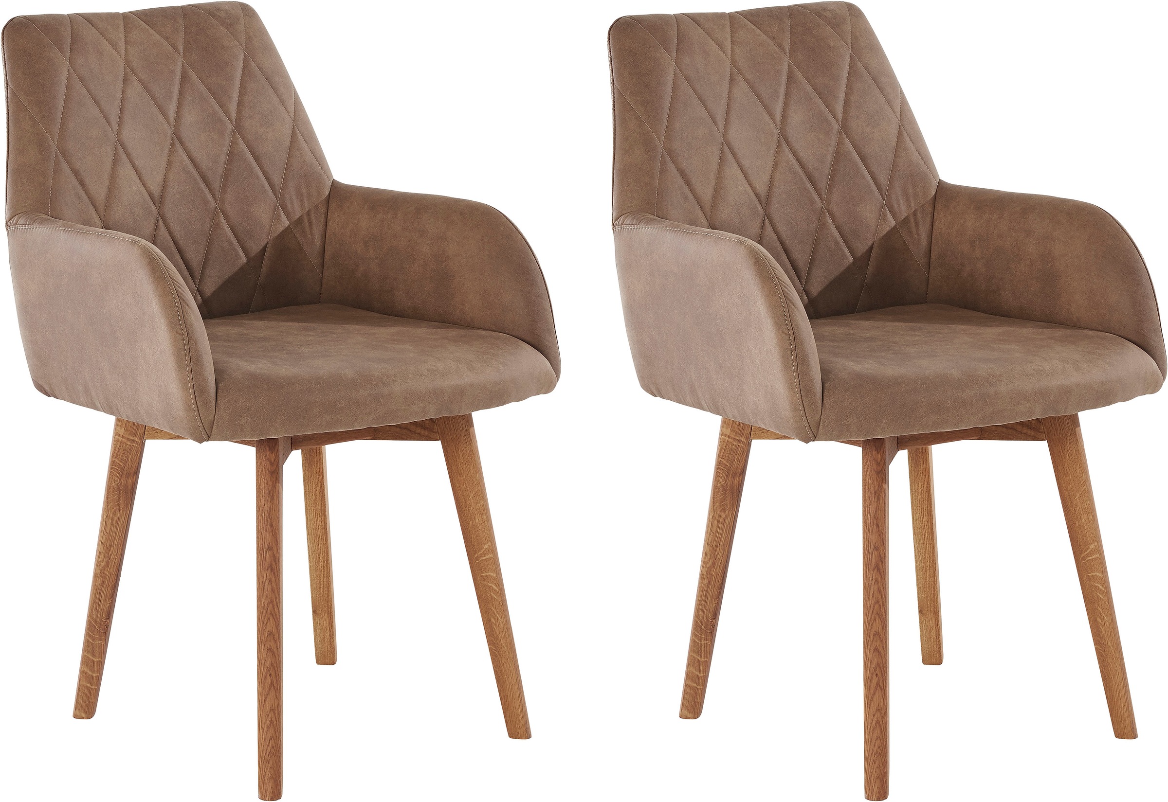 OTTO home Esszimmerstuhl "Brest" (Set) 2 Stk.Armlehnstuhl in Leder oder Mic günstig online kaufen