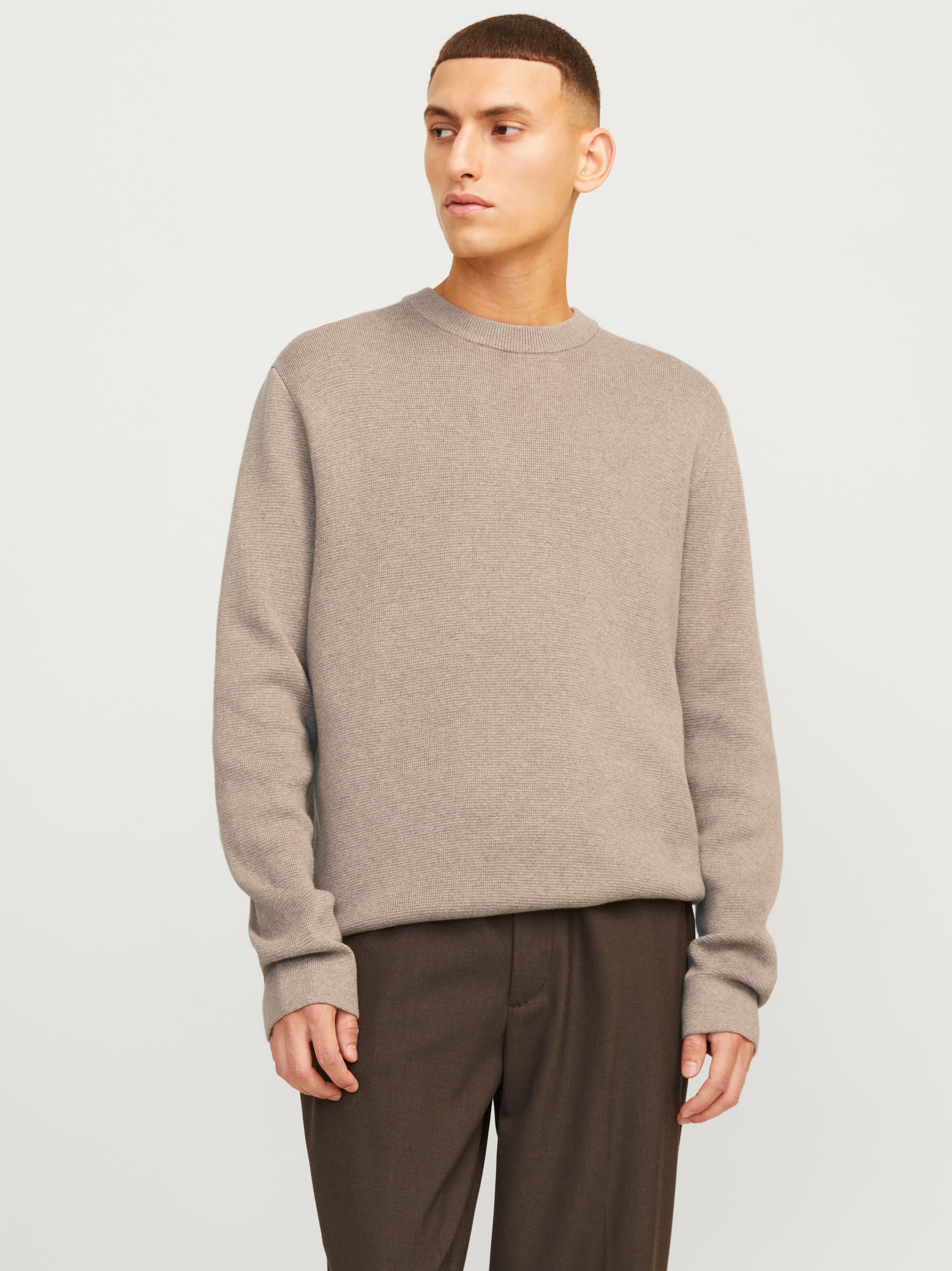 Jack & Jones Strickpullover "JPRBLAMILANO STITCH KNIT CREW NECK SN" Baumwol günstig online kaufen