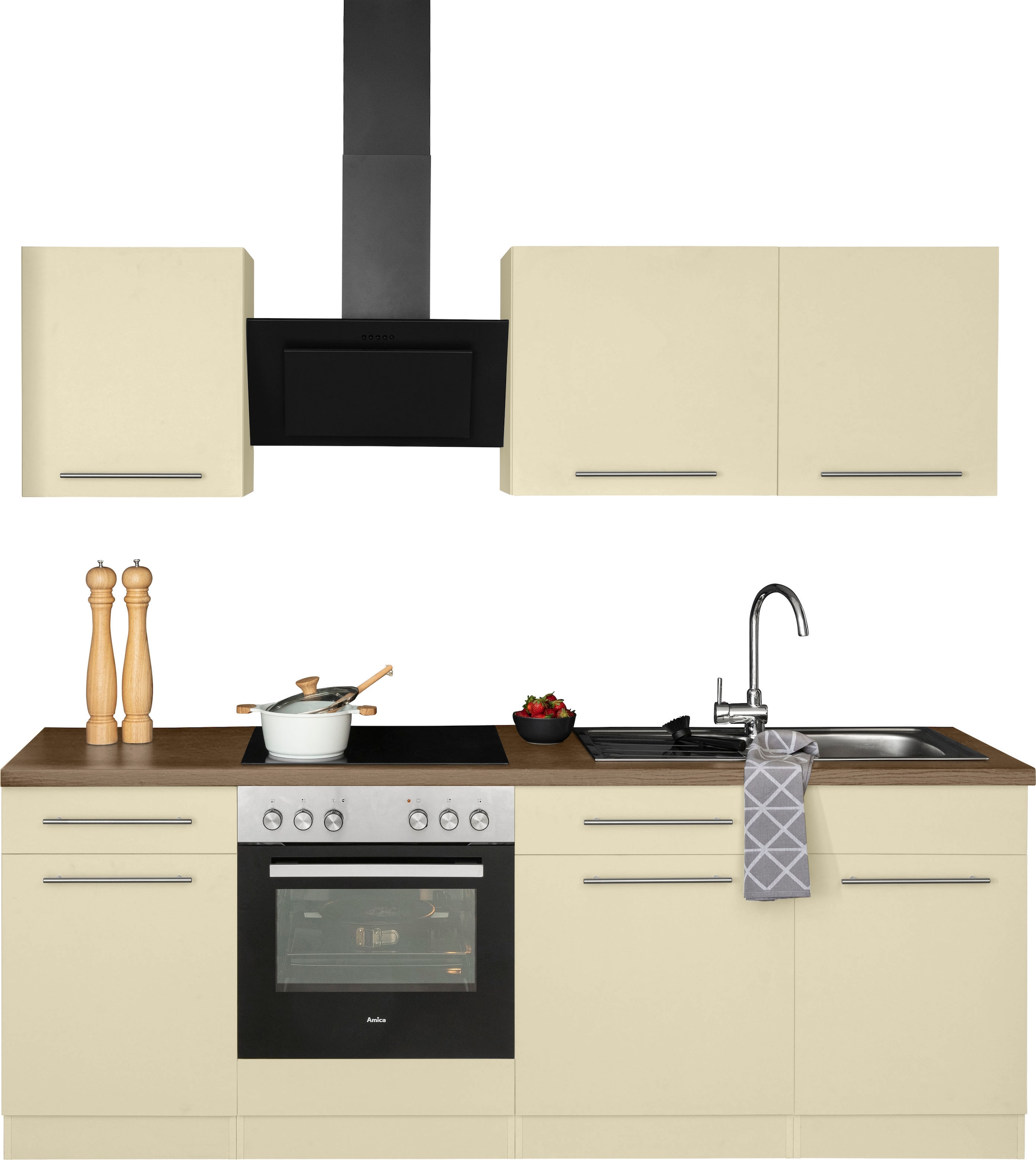 wiho Küchen Küchenzeile »Unna«, ohne E-Geräte, Breite 220 cm kaufen | BAUR