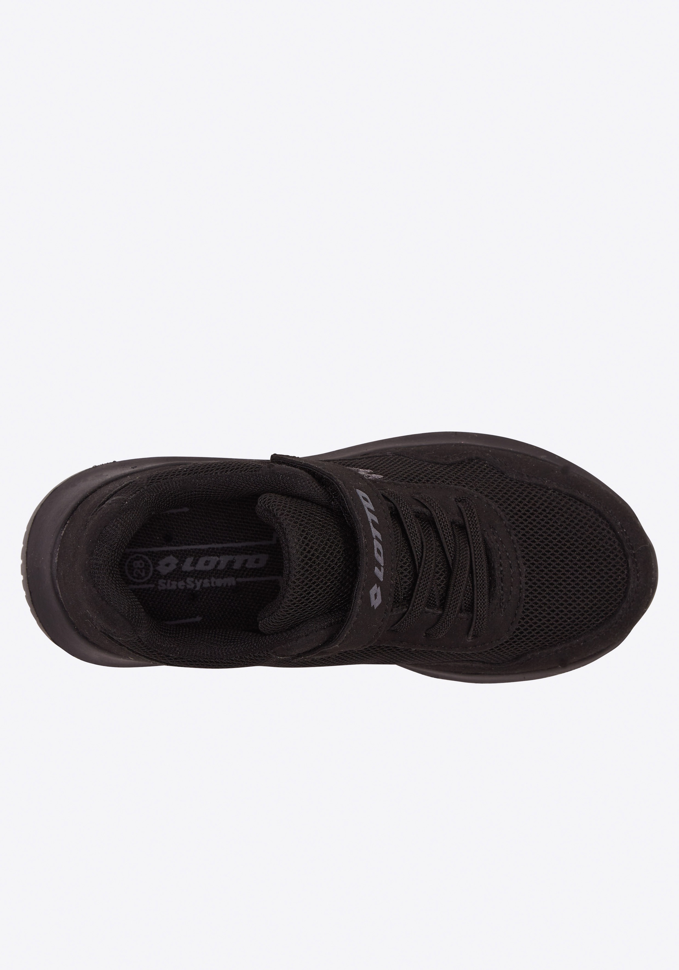 Sneaker LOTTO, Mädchen, Gr. 35, schwarz (schwarz, grau), Synthetik, Textil, Schuhe Sneaker, - extra leicht & bequem 2