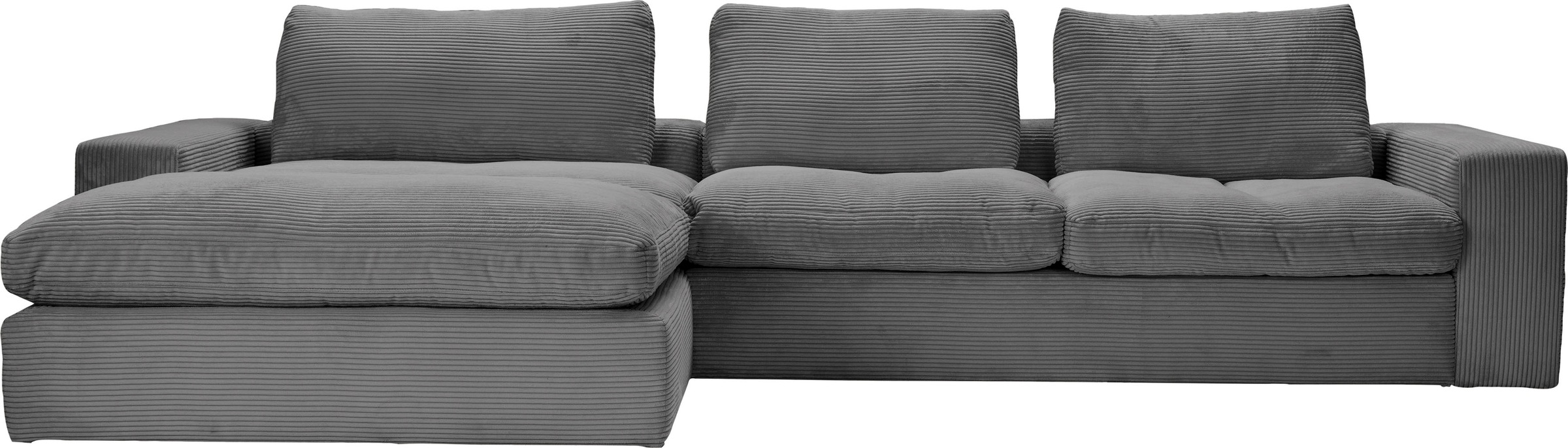 alina Ecksofa "Sandy" mit Recamiere, in modernem Cordstoff günstig online kaufen