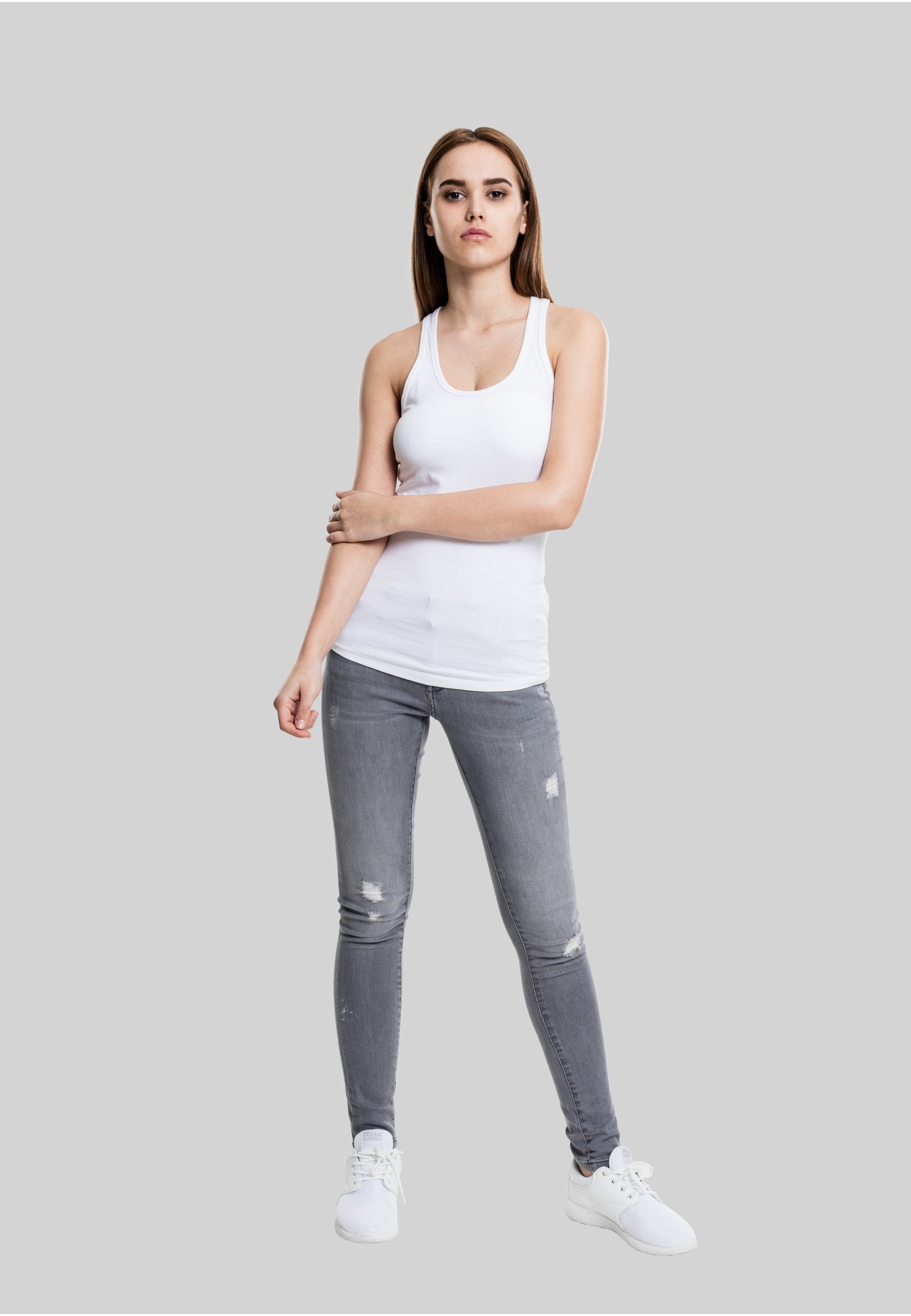 URBAN CLASSICS Tanktop »Urban Classics Damen Ladies Jersey Tanktop« 1 Stk.