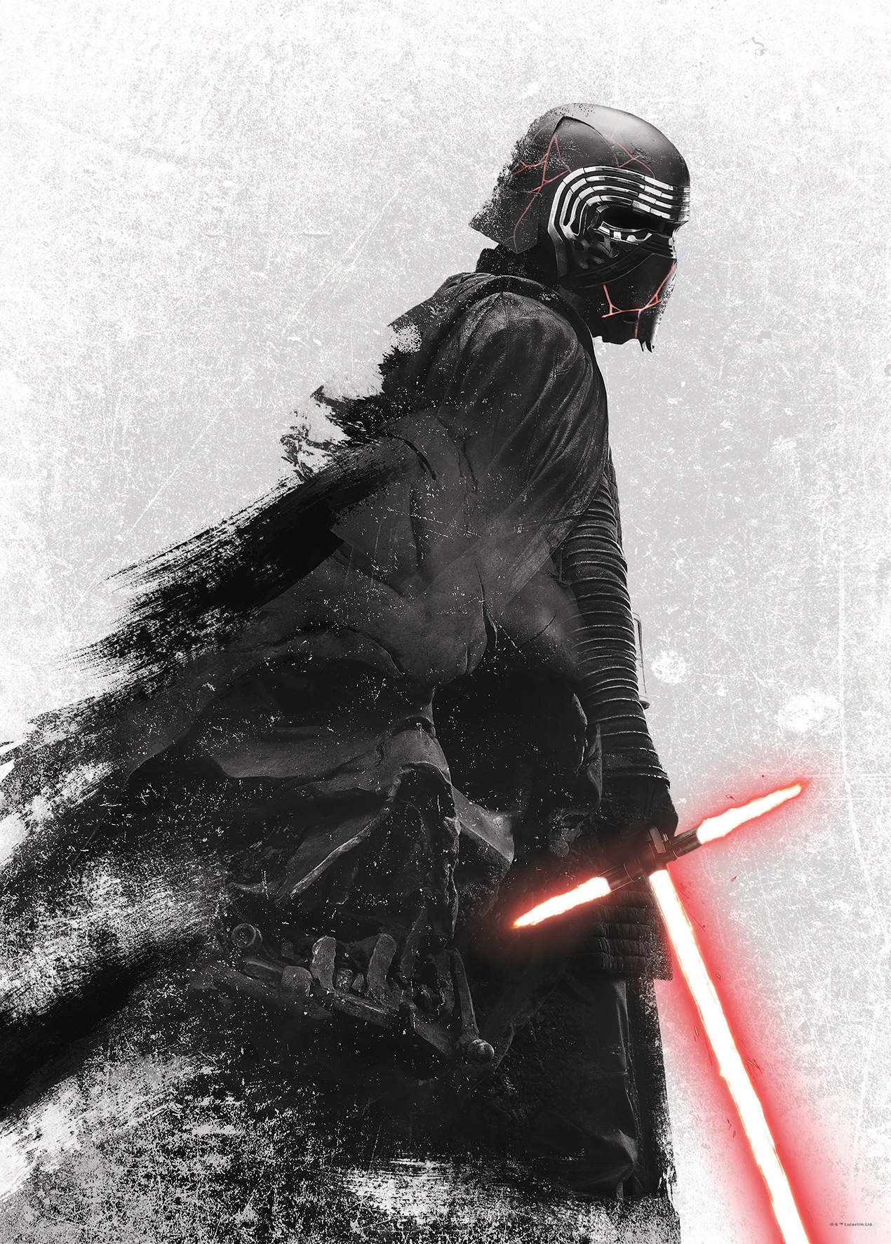 Komar "Star Wars EP9 Kylo Vader Shadow" Star Wars 1 Stk. tlg. Wandbild zur Dekoration im Kinderzimmer - ohne Rahmen