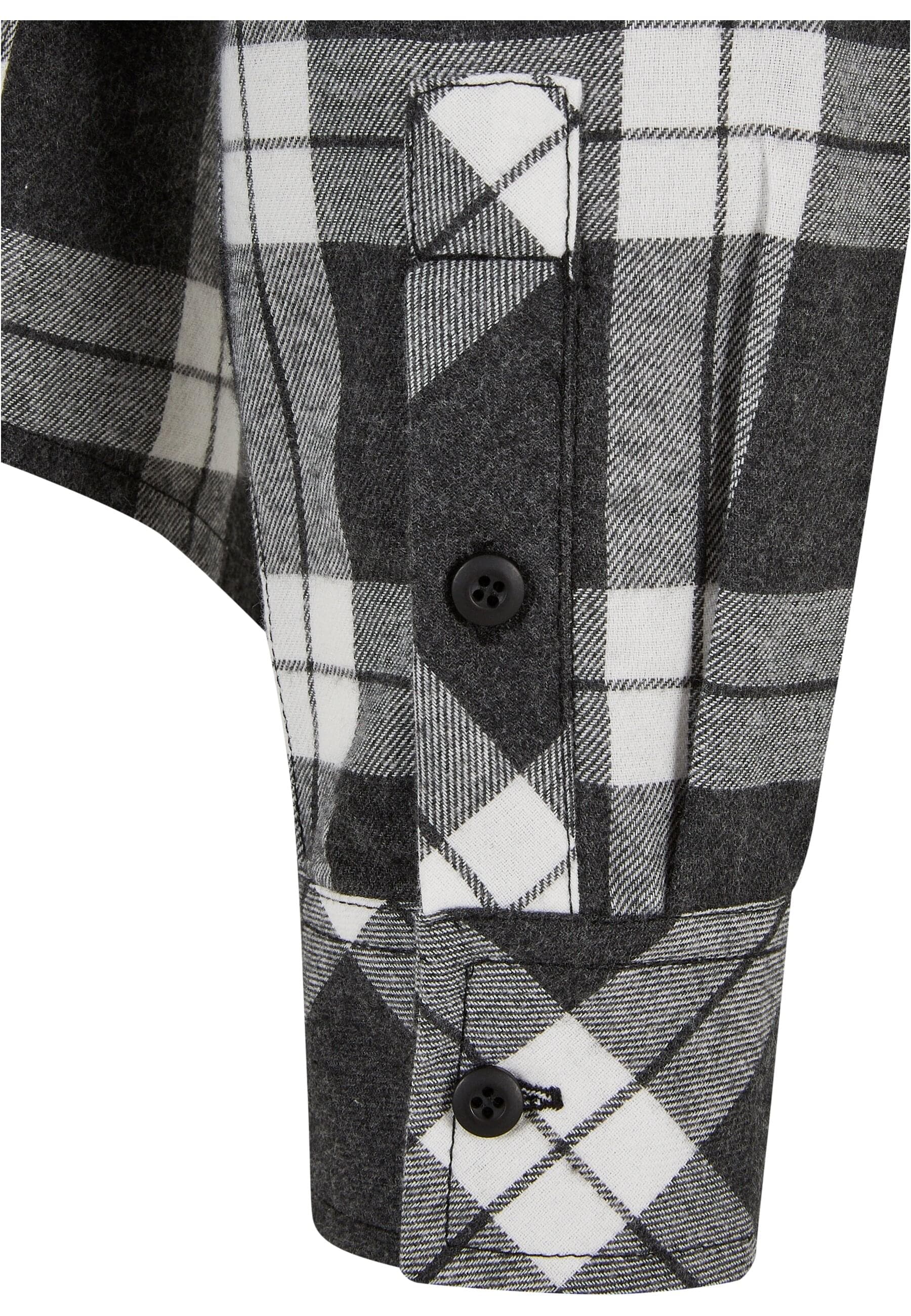 URBAN CLASSICS Langarmshirt »Herren Boxy Dark Checked Shirt«, (1 tlg.)