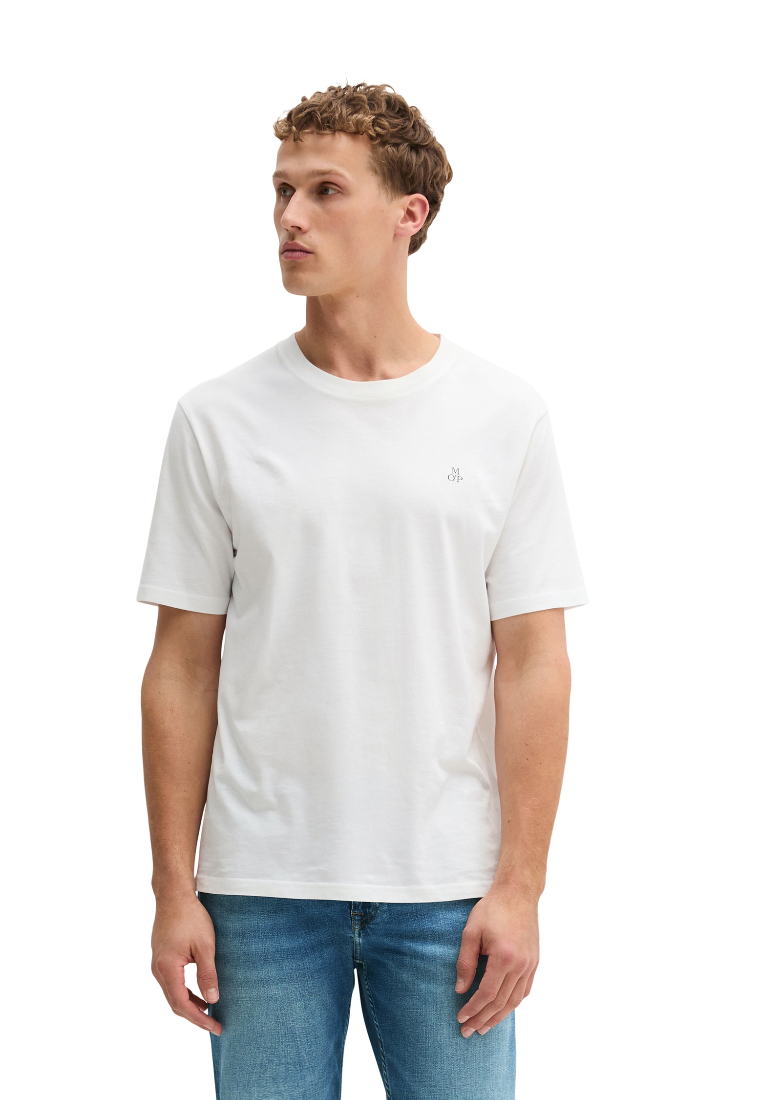 Marc OPolo Logo-T-Shirt aus Bio-Baumwolle