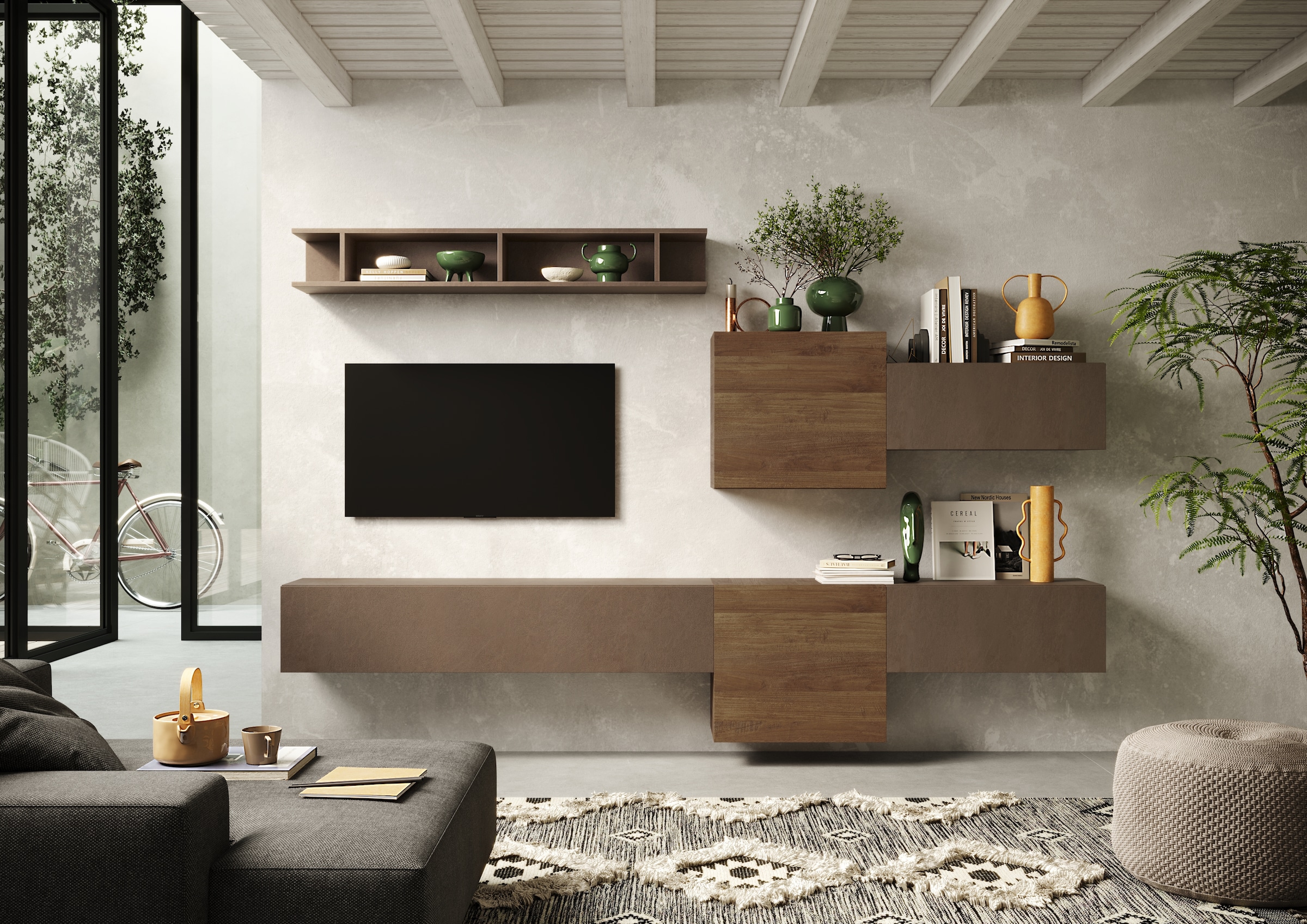 INOSIGN Wohnwand "Infinity, 6tlg. Breite 262 cm, Höhe variabel, Schrankwand günstig online kaufen