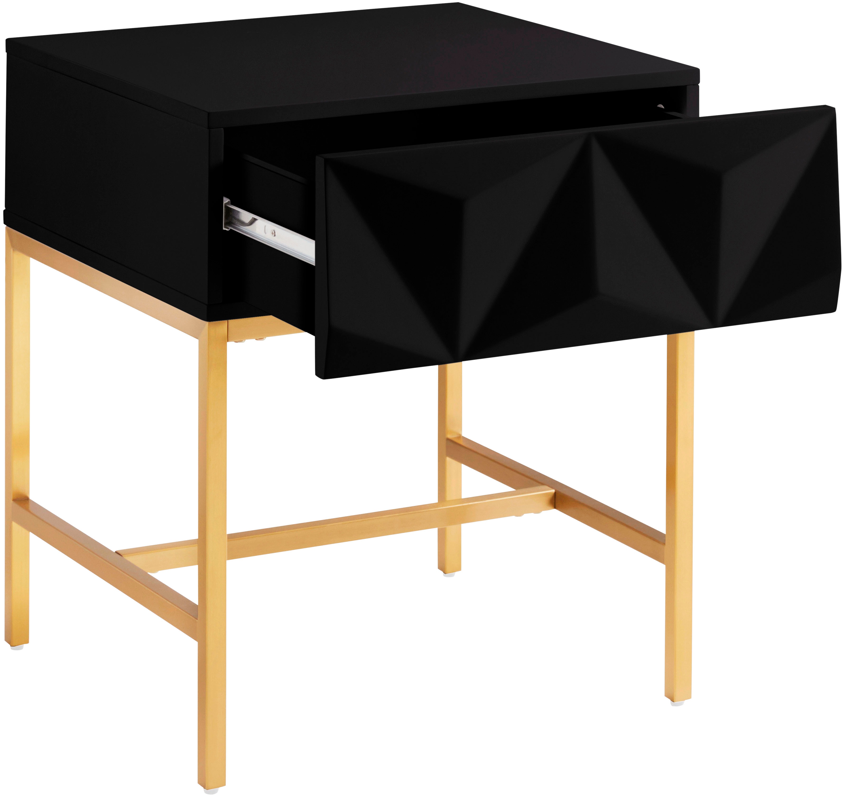 Thumbnail - Leonique Beistelltisch "Minfi, TOPSELLER", Schublade mit 3D-Front, auch als Nachttisch geeignet, Breite 50 cm