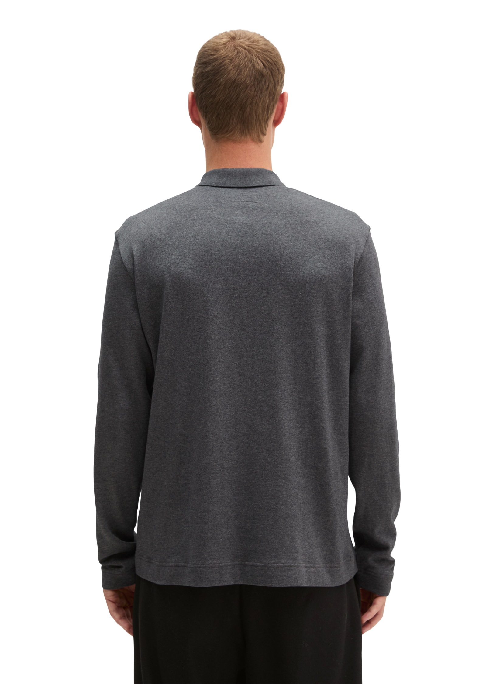 Marc O'Polo Langarm-Poloshirt »aus weichem Bio-Baumwoll-Jersey«