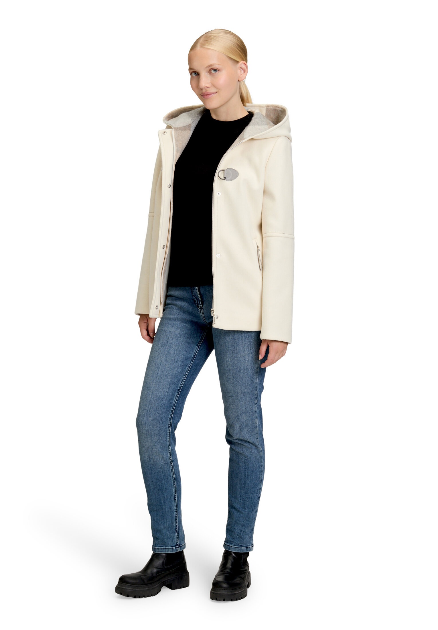 Amber & June Winterjacke »Damen mit Kapuze« mit Kapuze